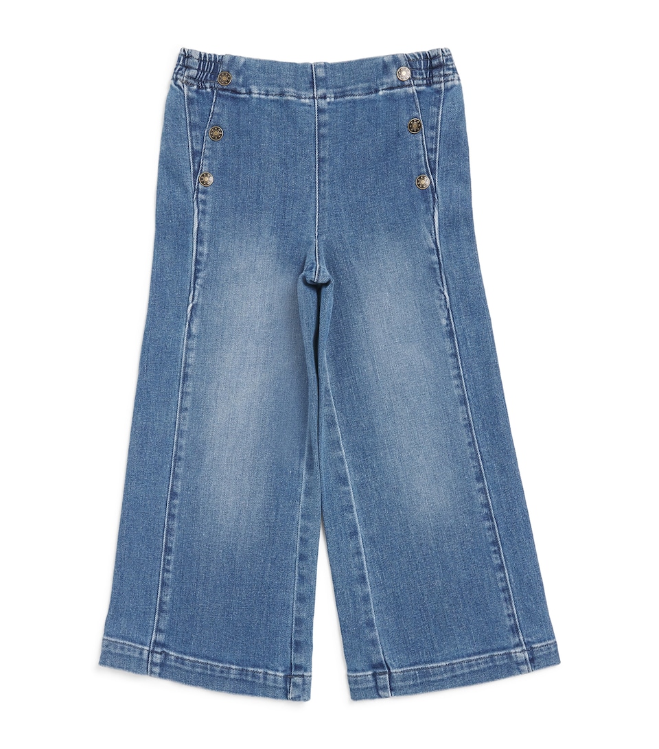 Bonton Wide-Leg Jeans (2-14 Years) Denim Clair