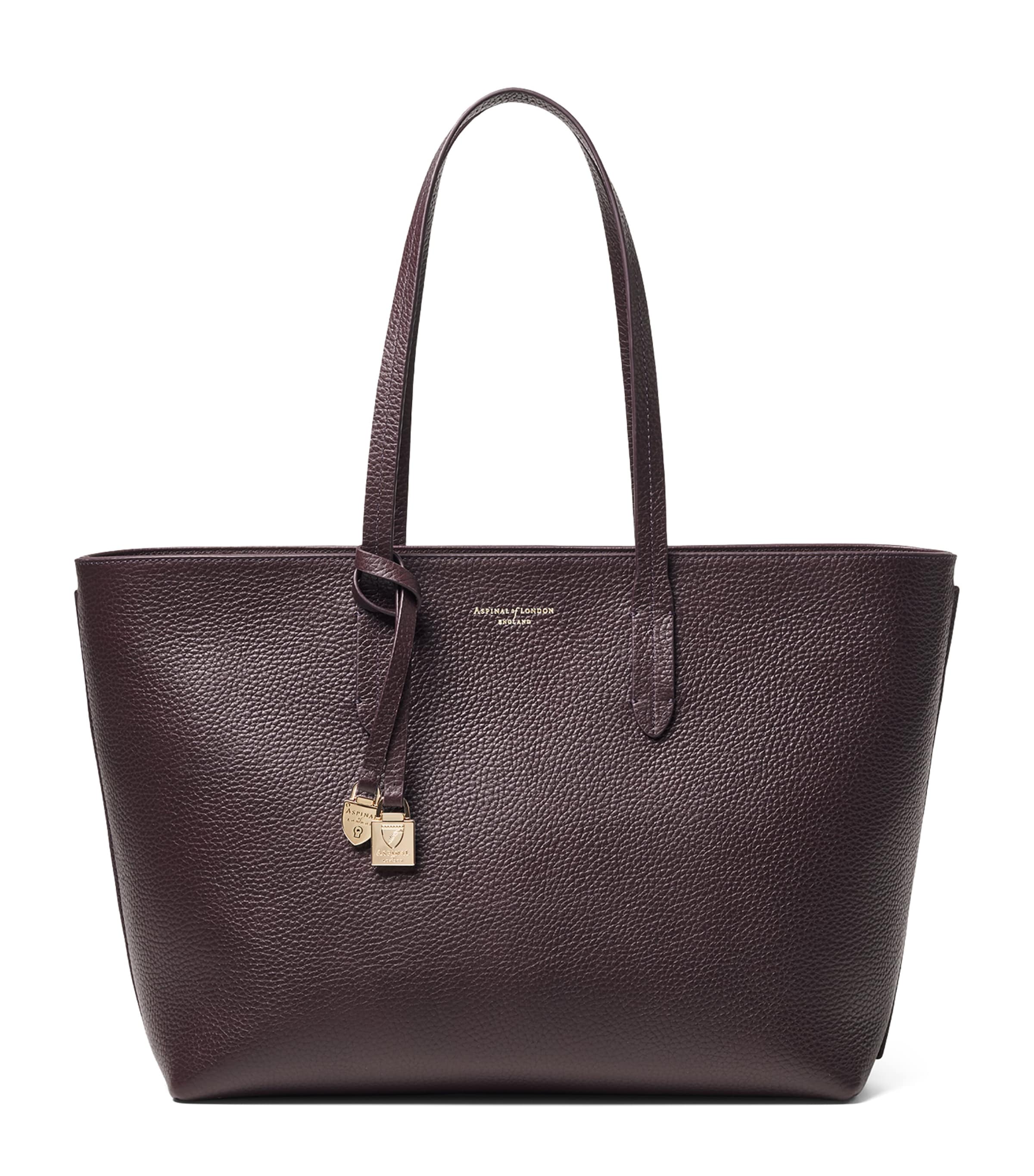 Aspinal Of London Leather East West Tote Bag Fig