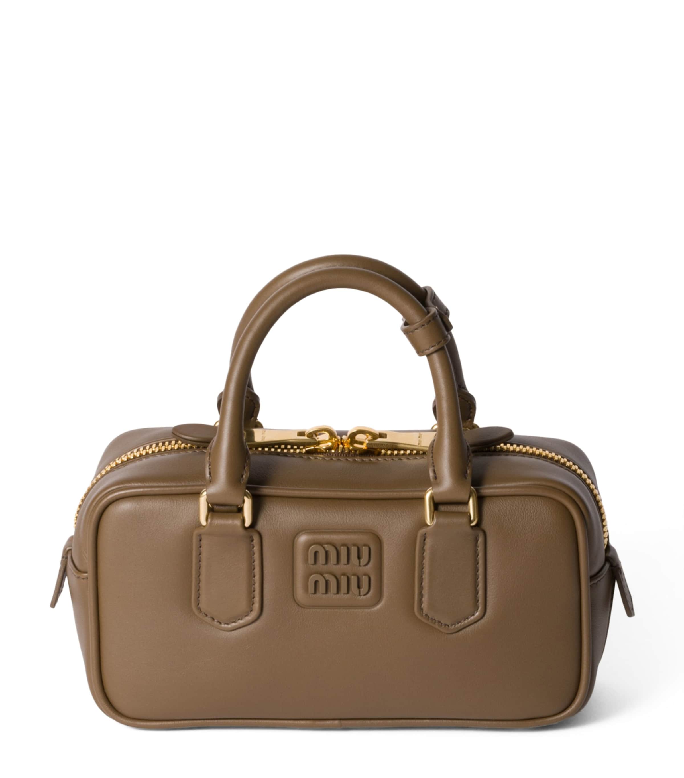 Leather Arcadie Top-Handle Bag