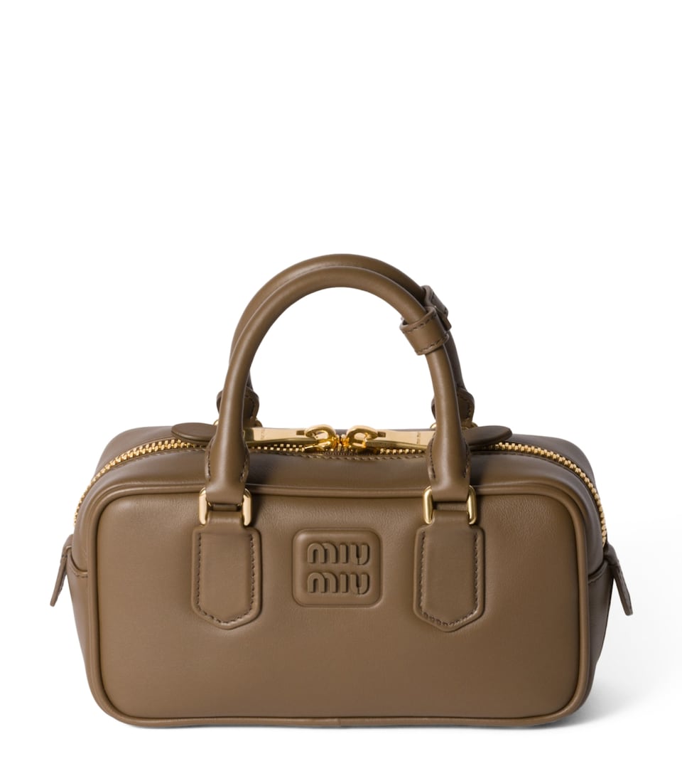 Leather Arcadie Top-Handle Bag