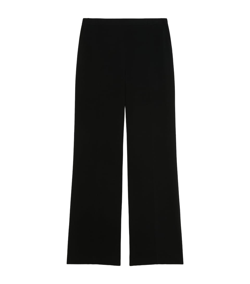 Marina Rinaldi Womens Pleat-Detail Tailored Trousers Black