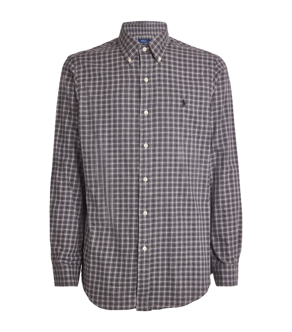 Cotton Twill Check Shirt