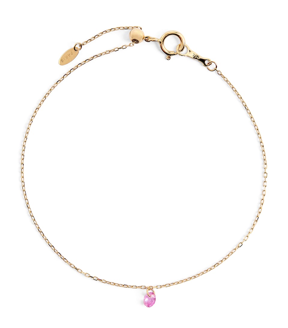 Yellow Gold and Sapphire La Vie En Rose Bracelet