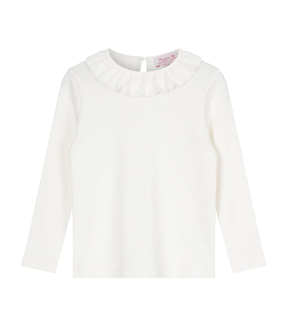 Trotters Stretch-Cotton Jersey Grace Willow Top (2-5 Years) Winter White
