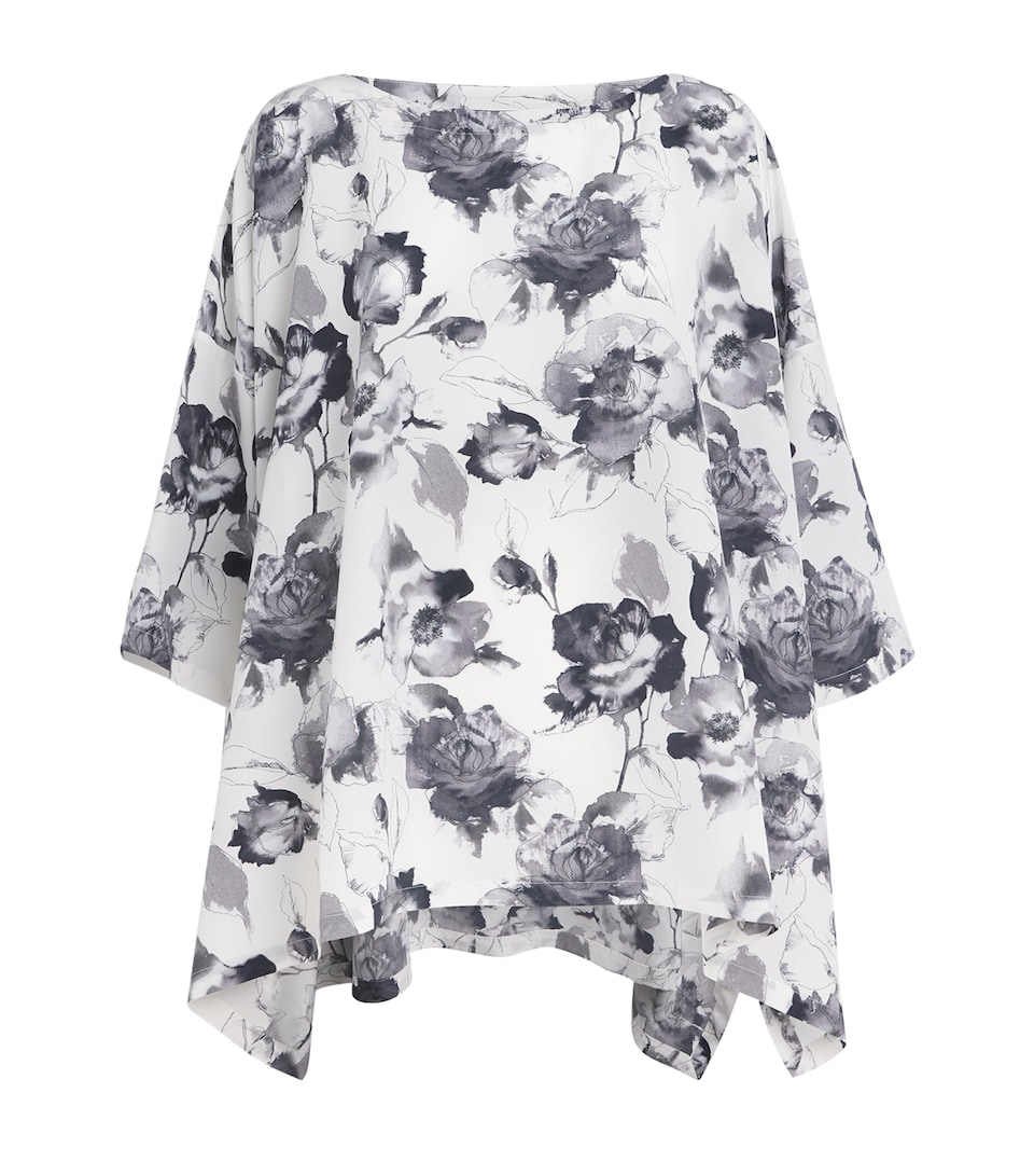Silk Floral Top