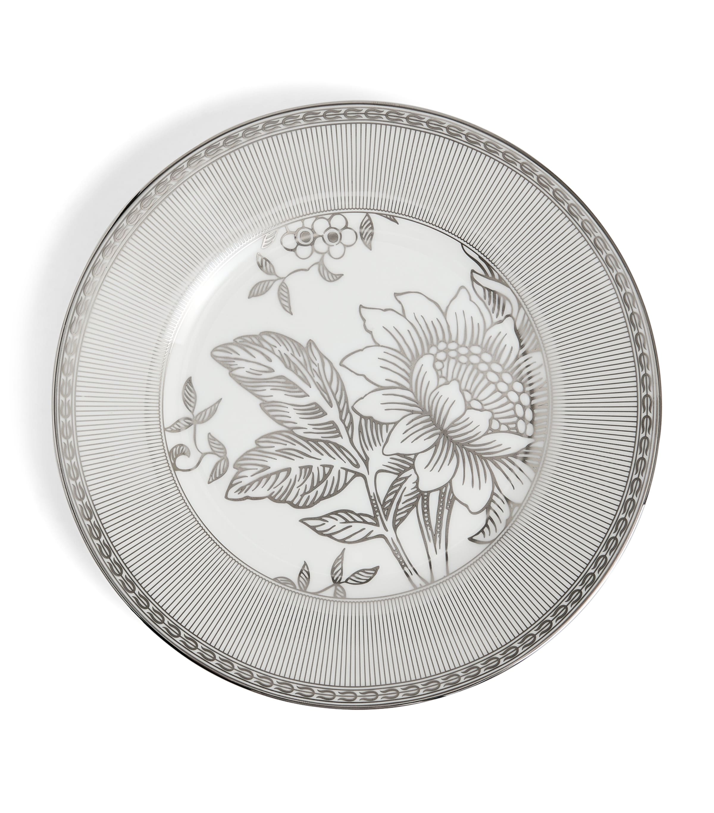 Bone China Silver Tonquin Plate (20cm)