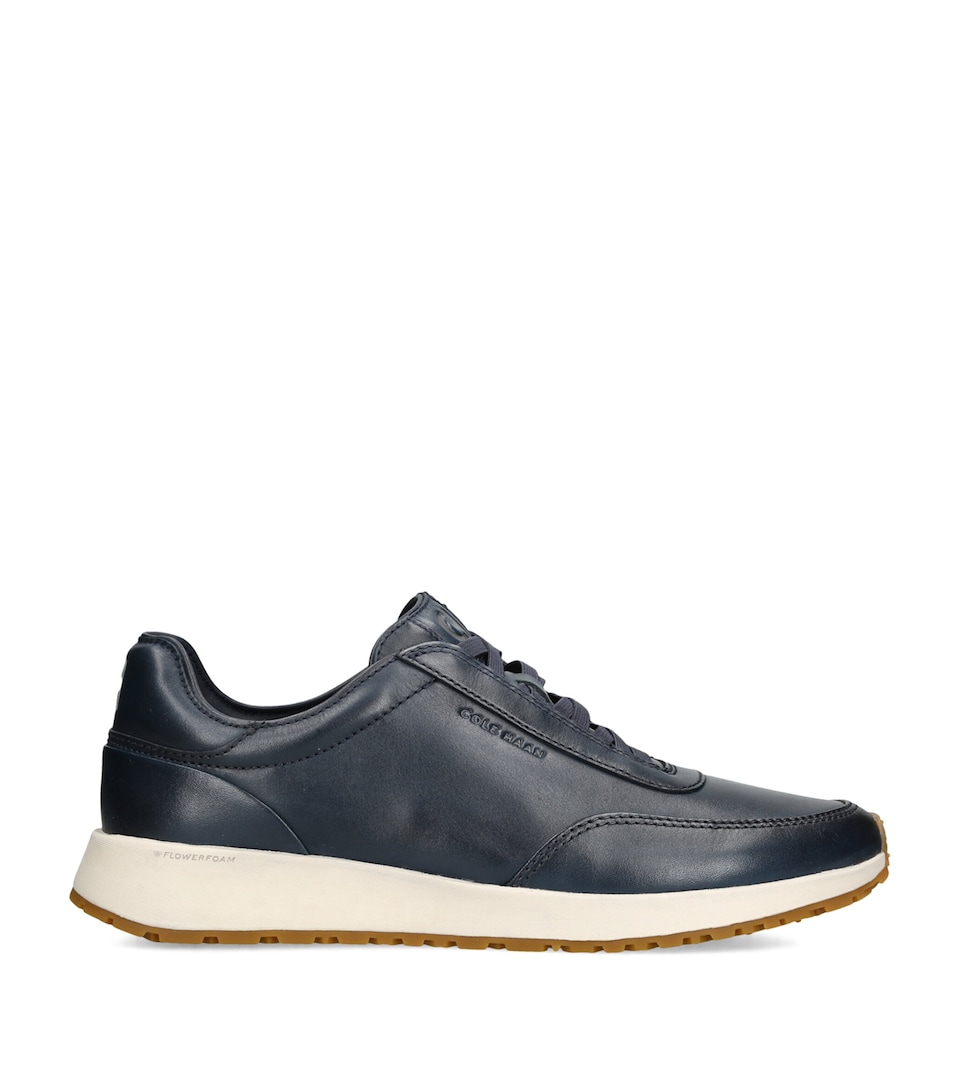 Cole Haan Leather GrandPrø Luxe Mile Sneakers Navy