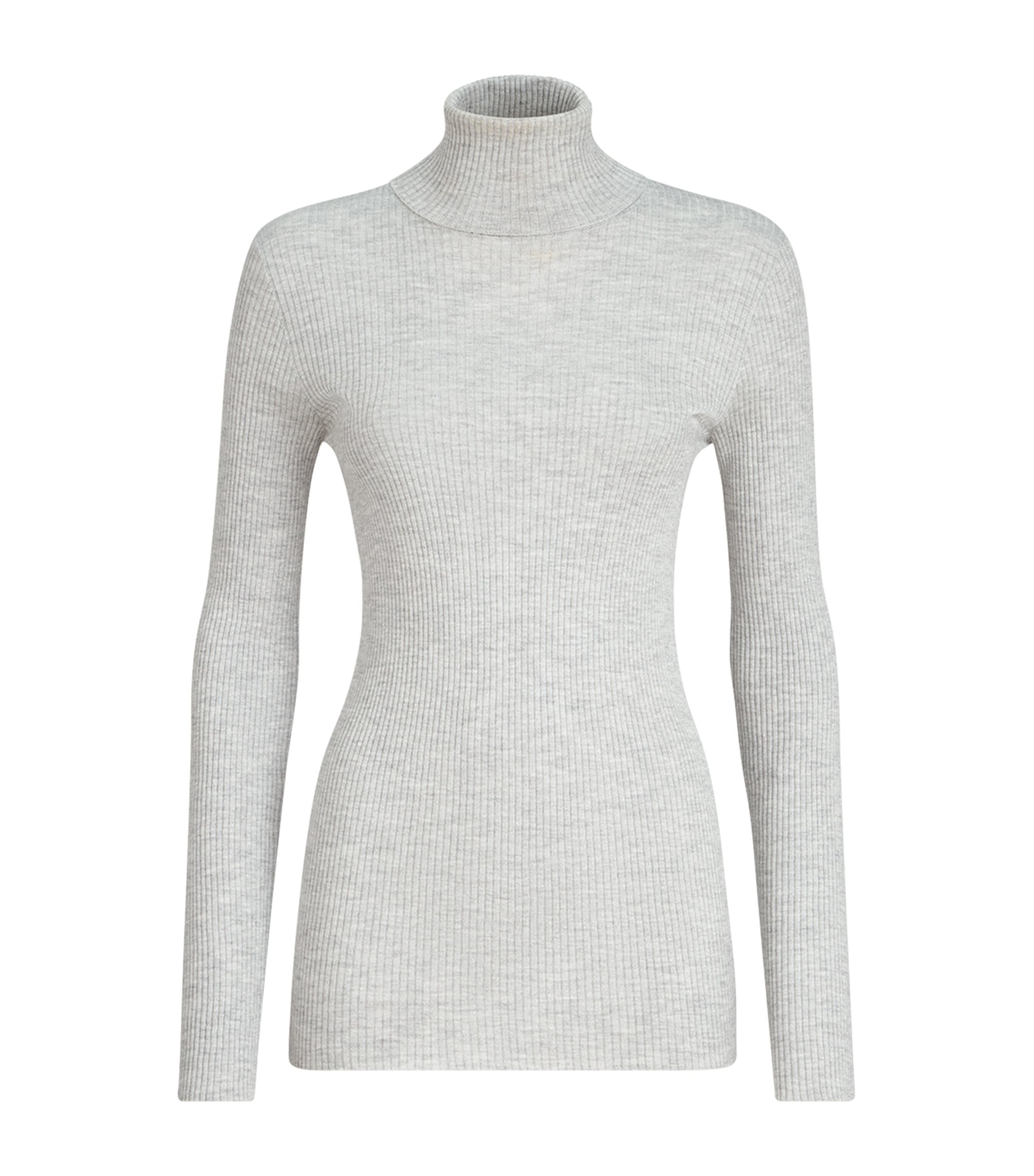 Brunello Cucinelli Womens Cashmere-Silk-Blend Rollneck Sweater