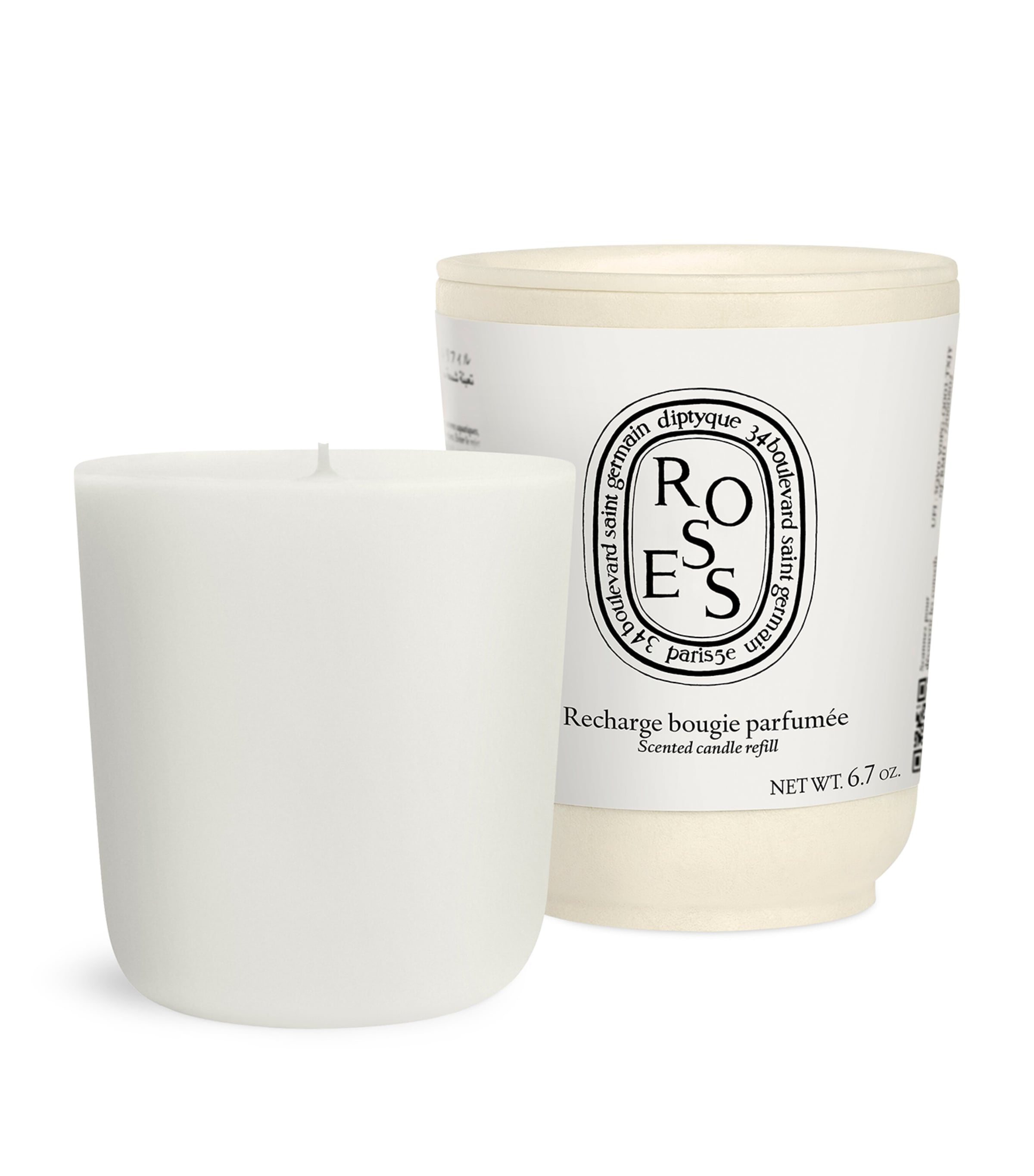 Diptyque Roses Classic Candle (70g) - Refill