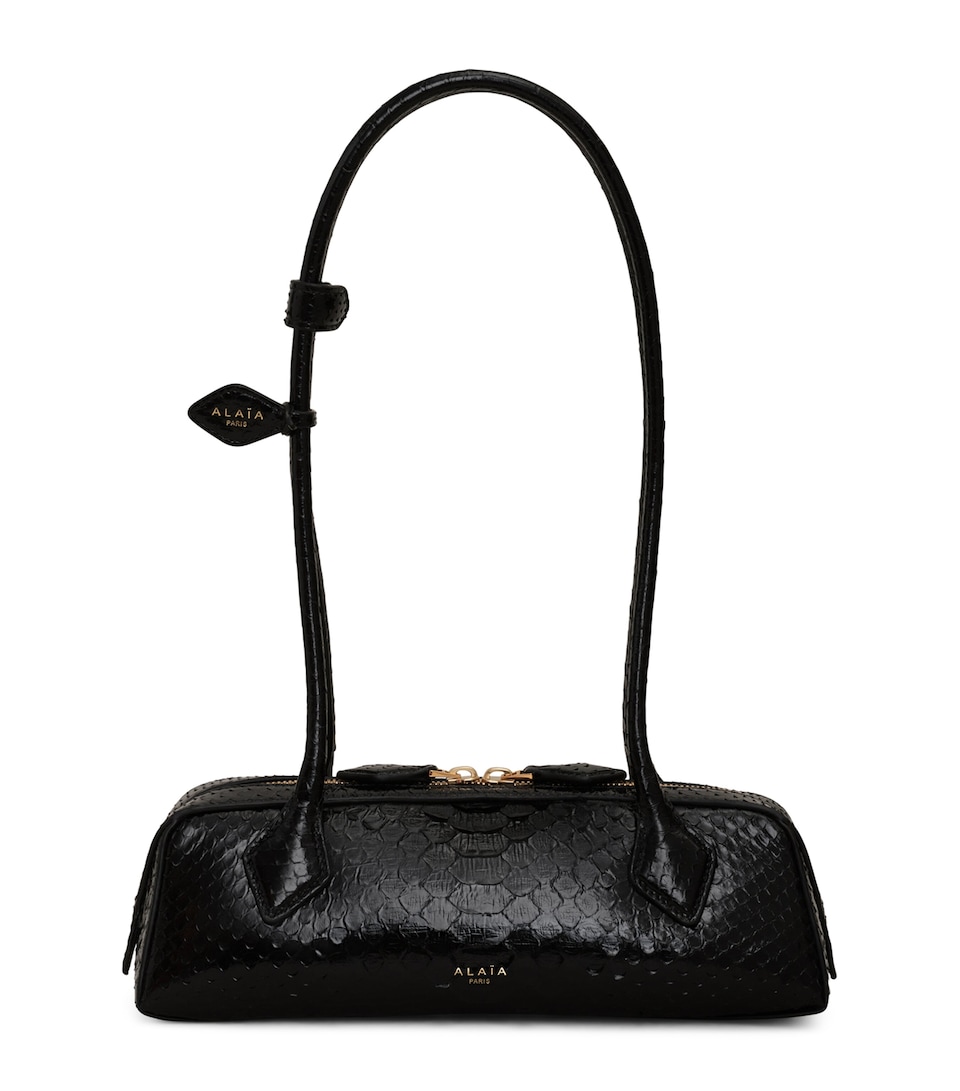 Small Snakeskin Le Teckel Shoulder Bag