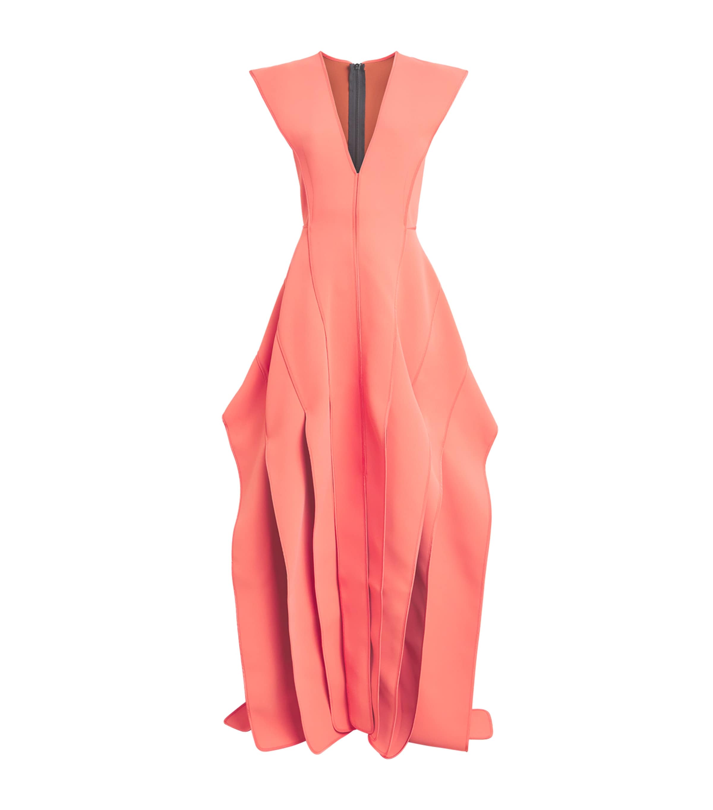 Maticevski Womens Crepe Panelled Acumen Gown Berry / Cinnamon
