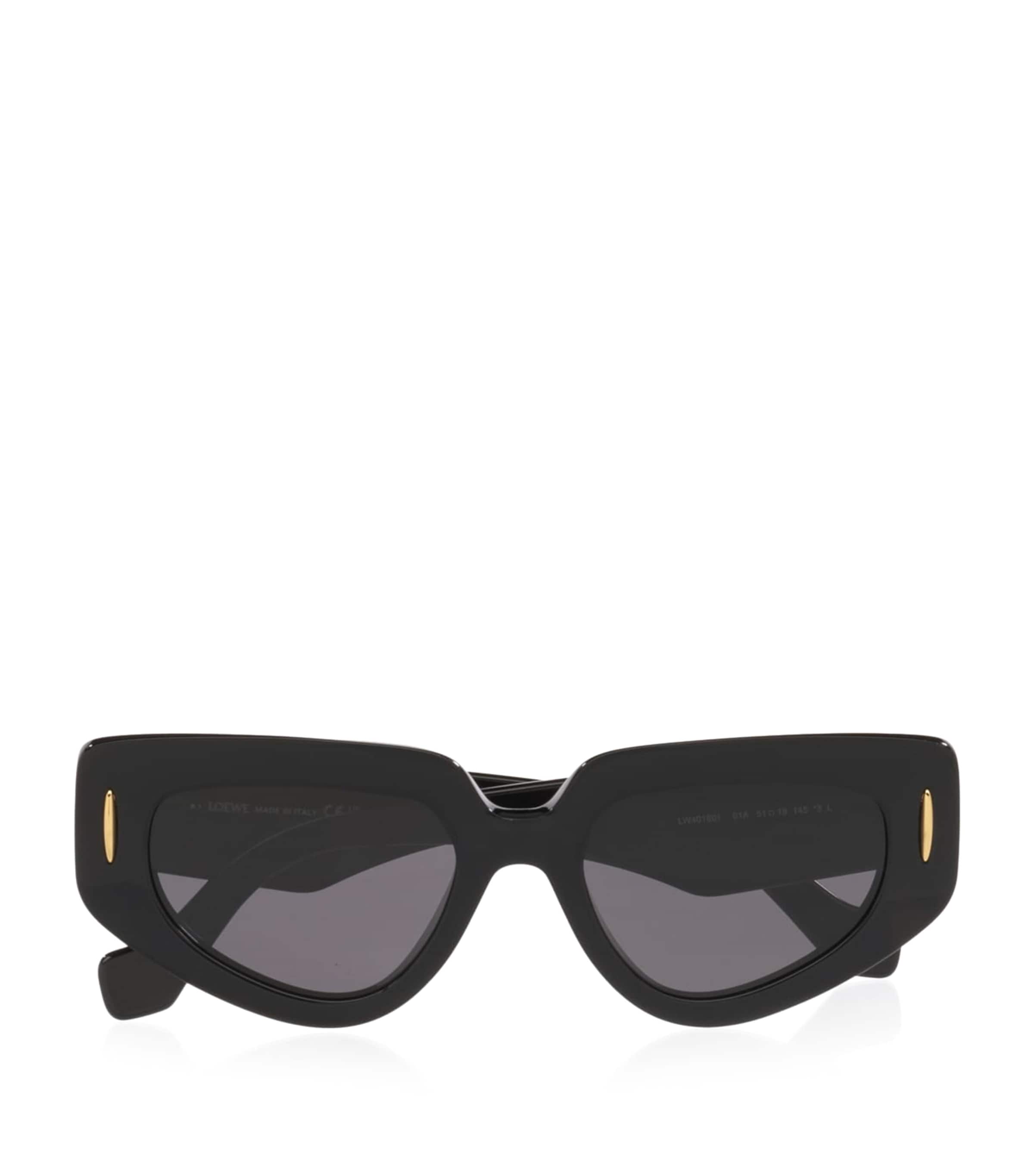 LOEWE Anagram Angular Rectangle Sunglasses Black