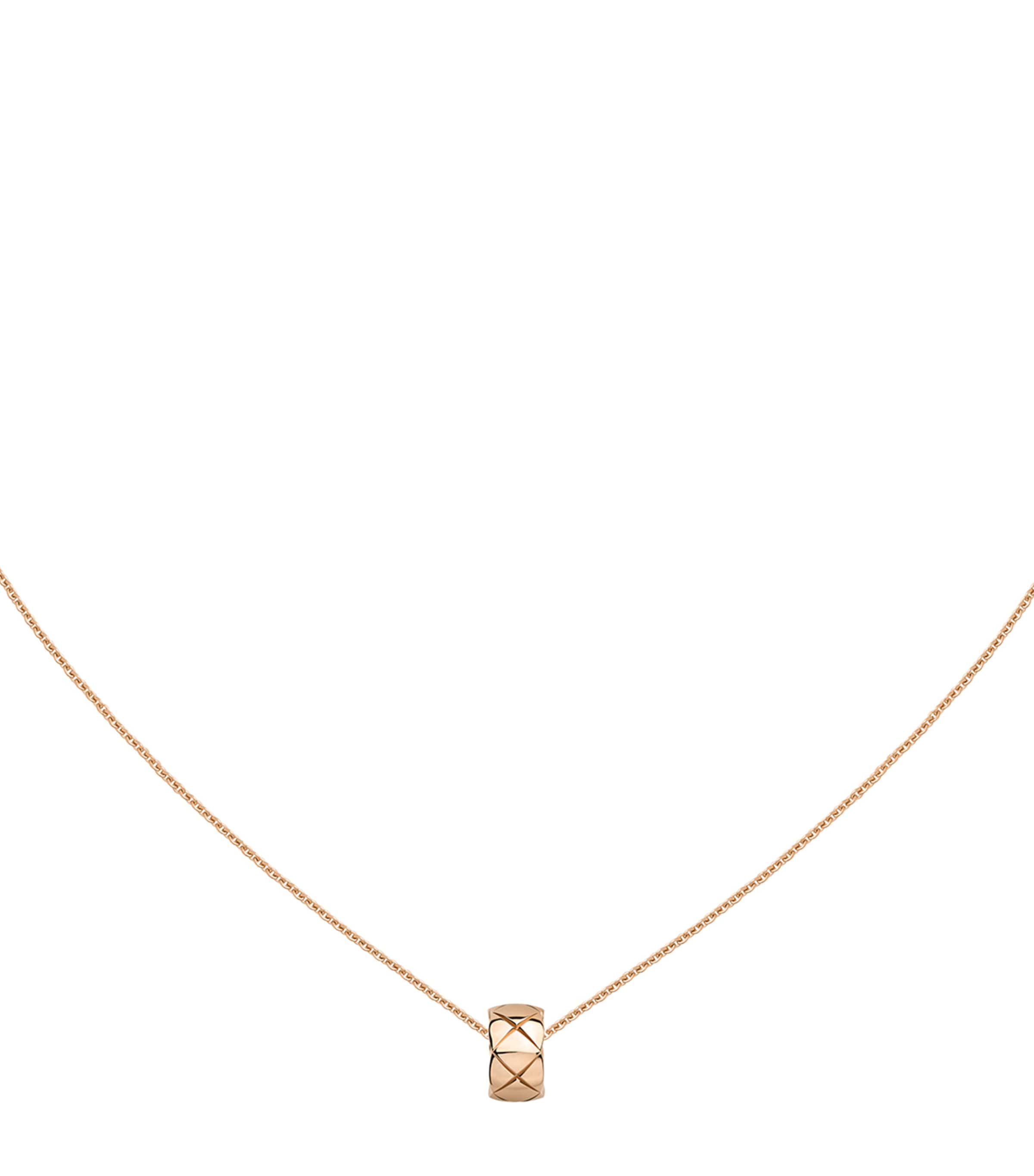 Beige Gold Coco Crush Necklace