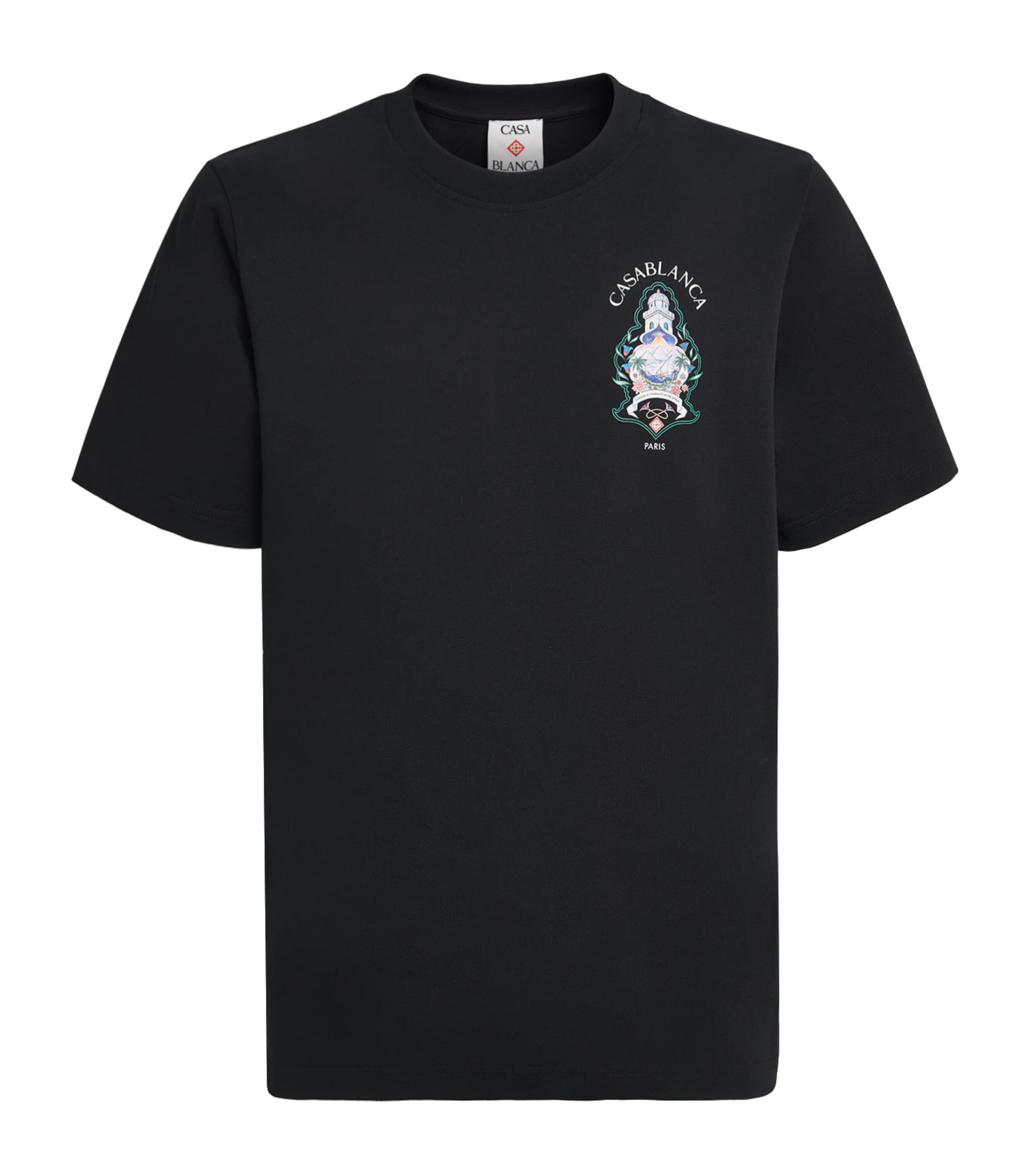 Casablanca Mens Organic Cotton Logo T-Shirt Hotel Emblem