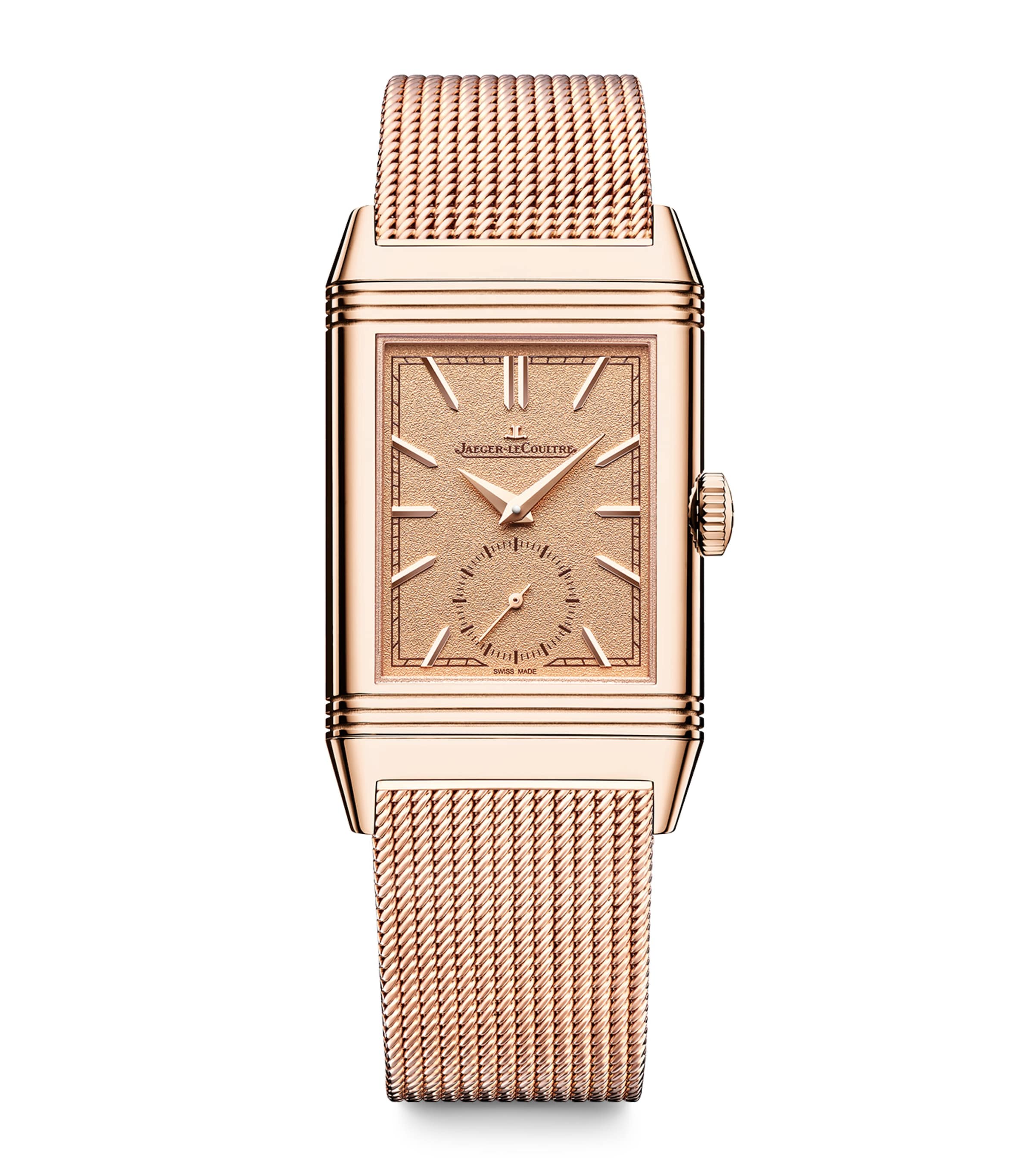 Jaeger-LeCoultre Rose Gold Reverso Tribute Small Seconds Watch 27.4mm Pink Gold