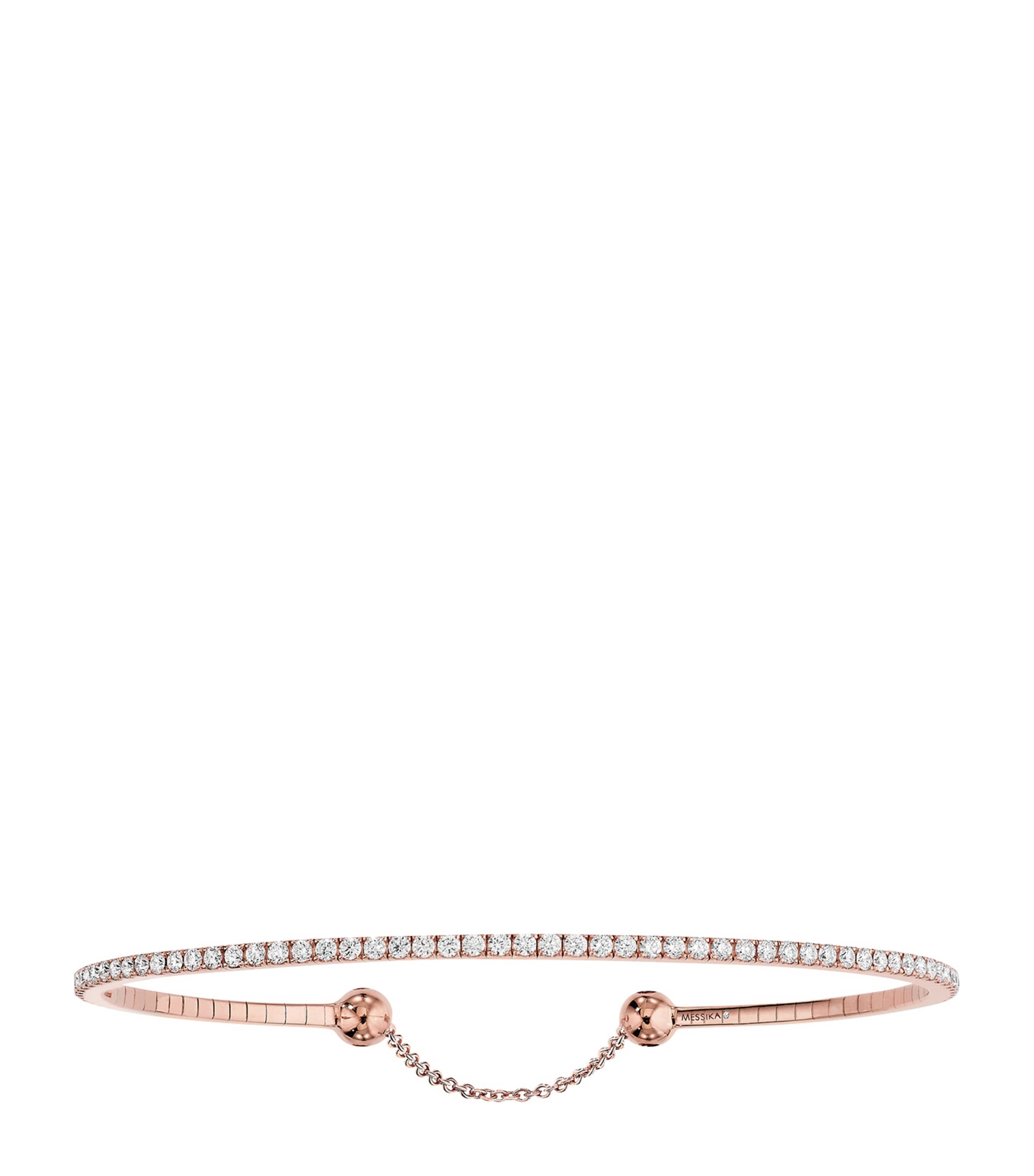 Messika Skinny Classique Pink Gold and Diamond Bracelet (0.80ct) Pink Gold