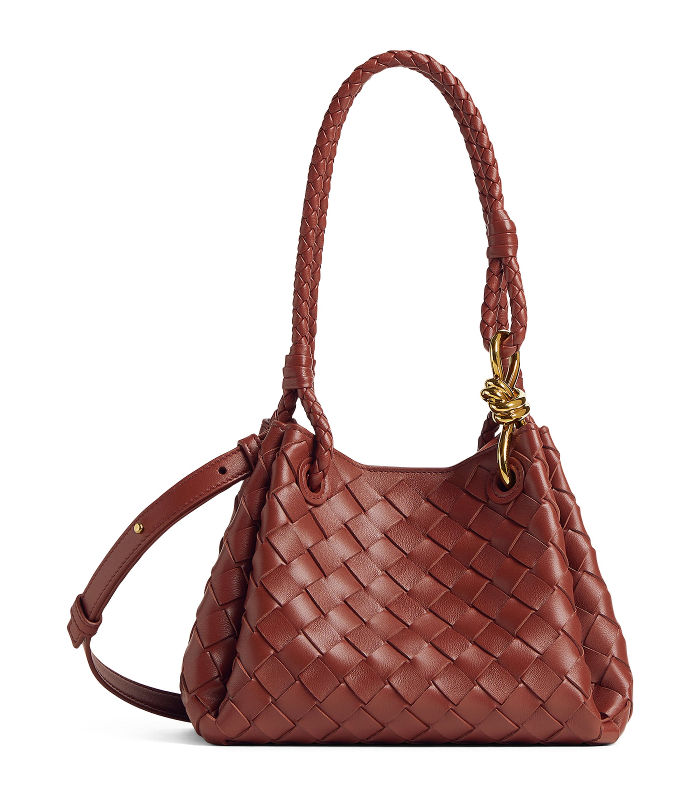 Bottega Veneta Small Leather Parachute Shoulder Bag | Harrods SG