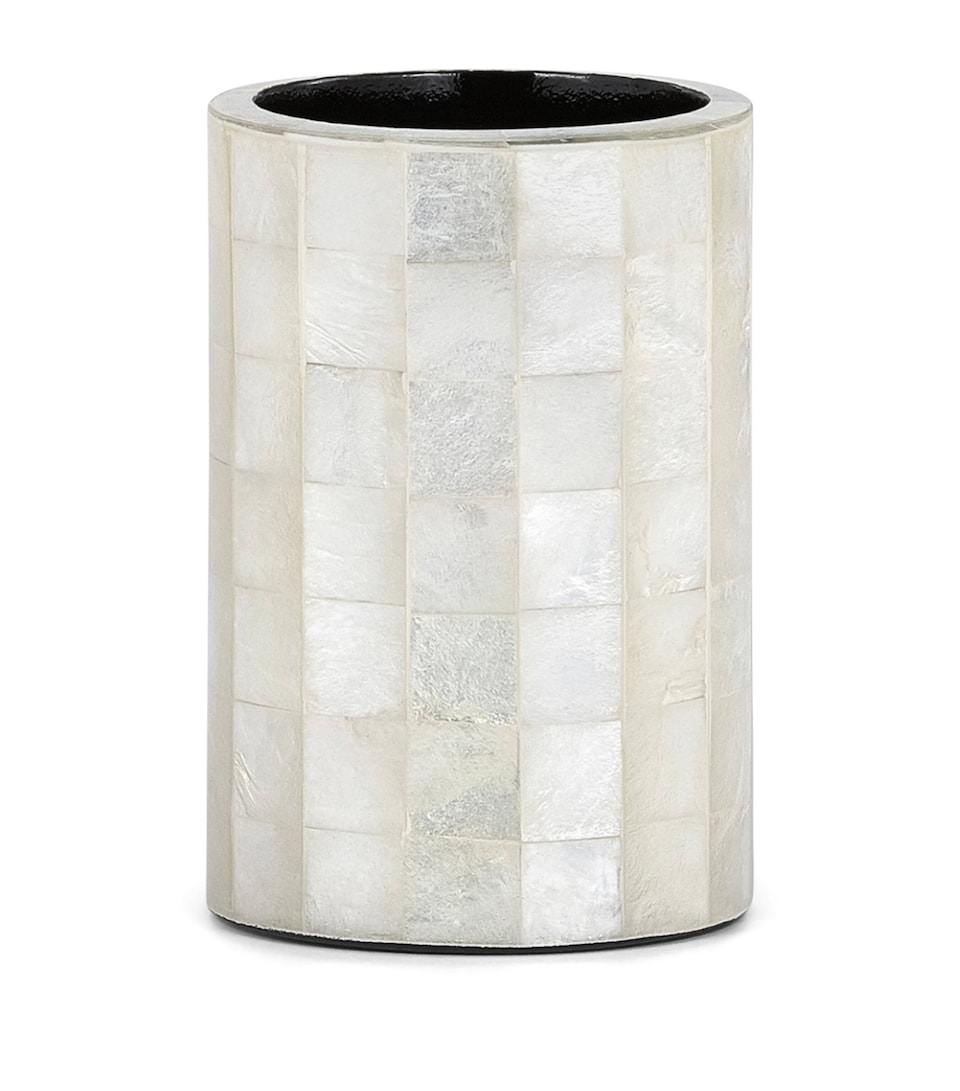 Labrazel Capiz Blanc Brush Holder White