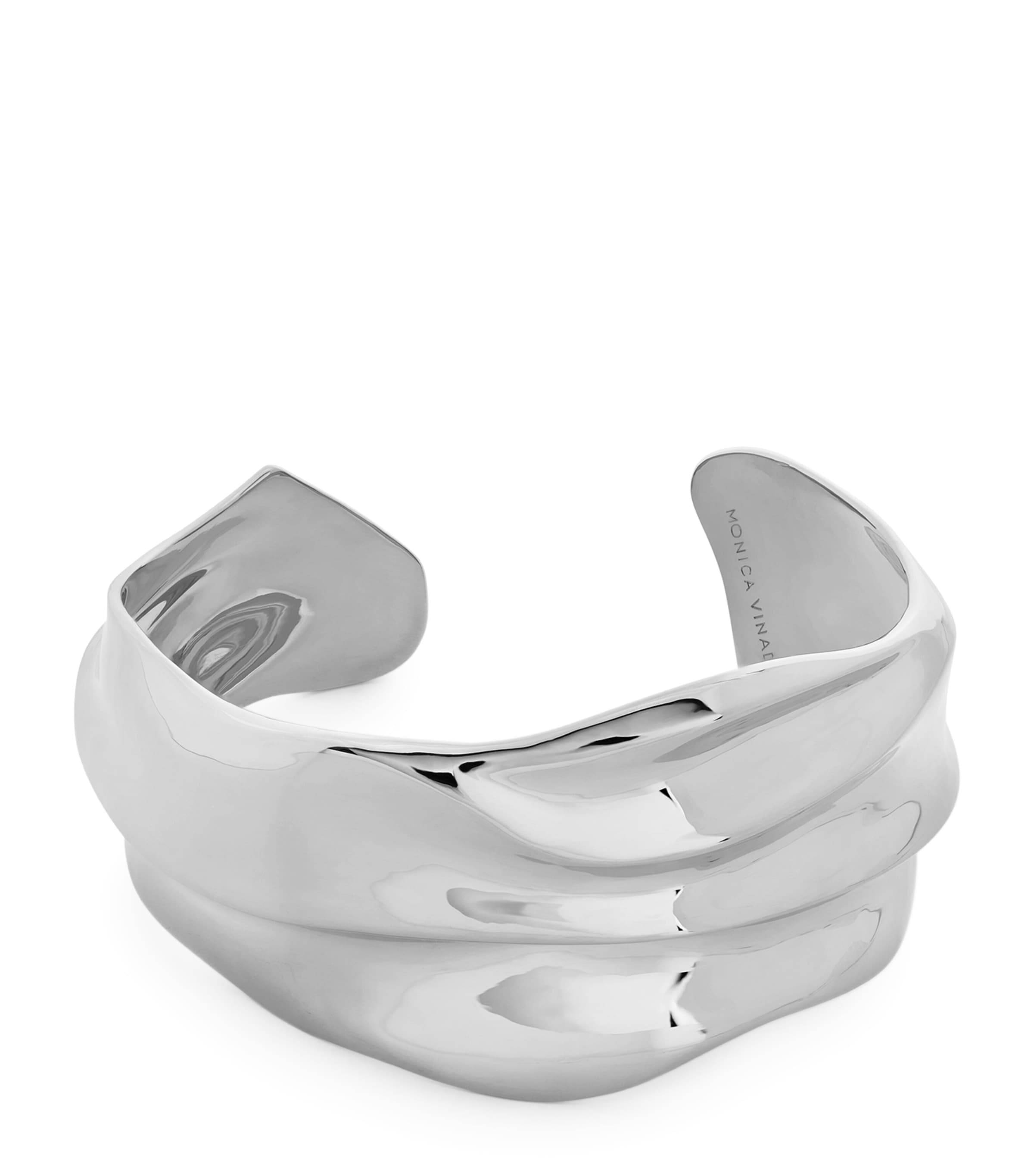 Monica Vinader Sterling Silver Nomade Cuff Bracelet Silver
