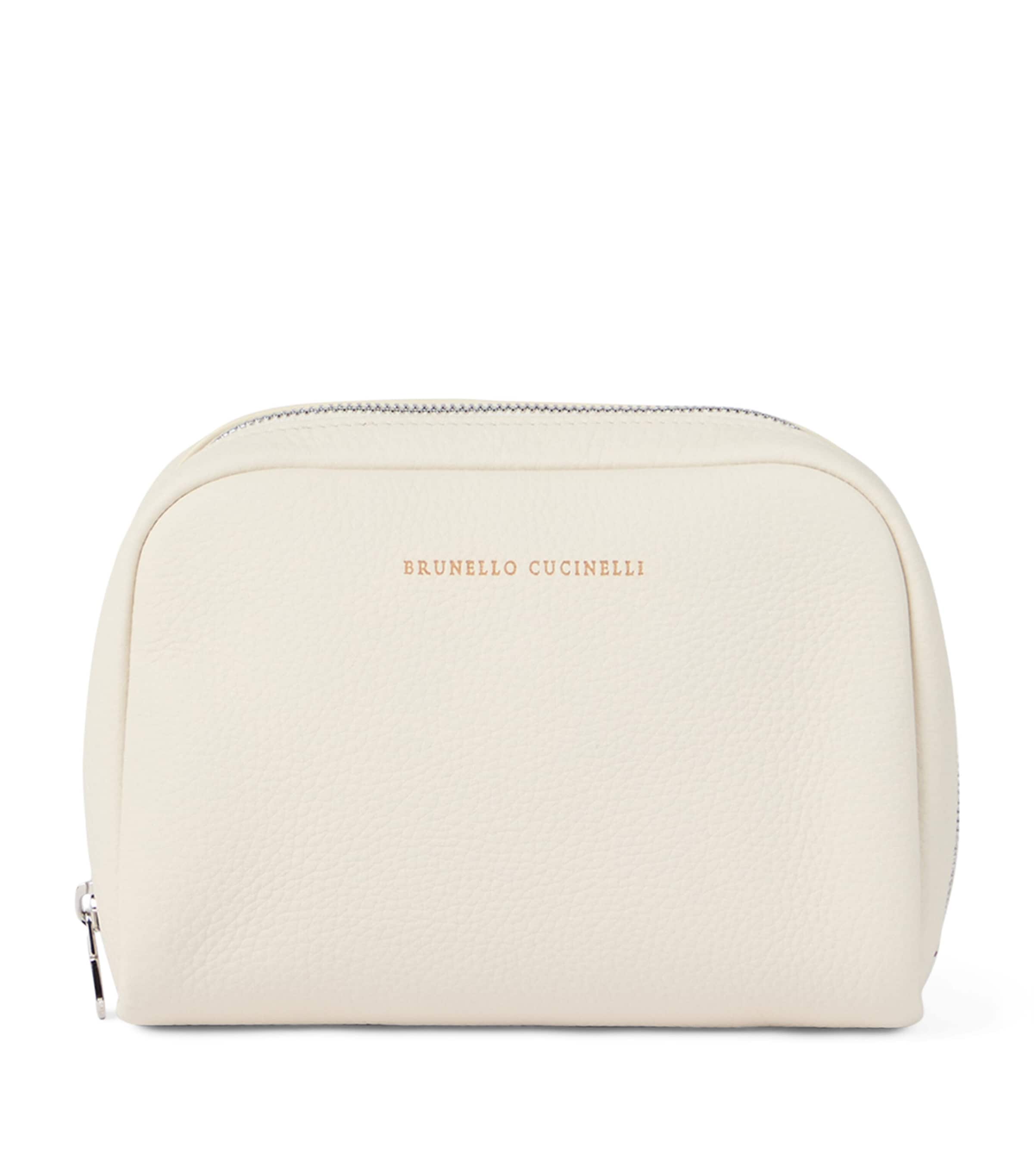 Brunello Cucinelli Leather Wash Bag