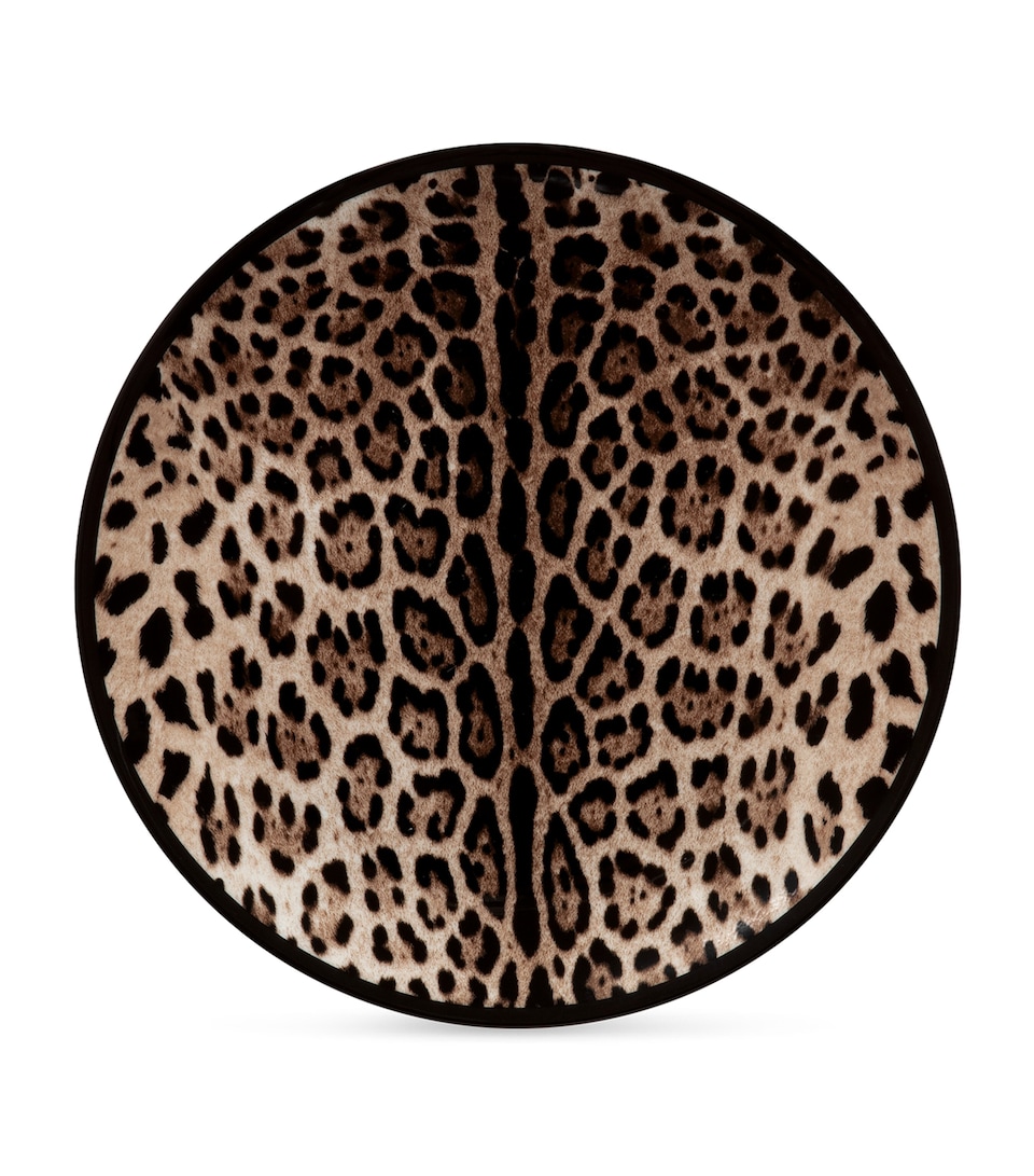 Porcelain Leopard Charger Plate (31cm)