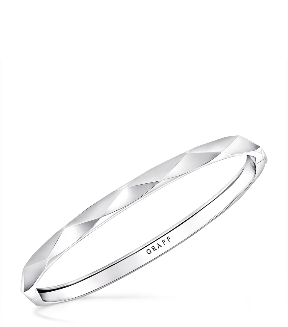 White Gold Laurence Graff Signature Bangle