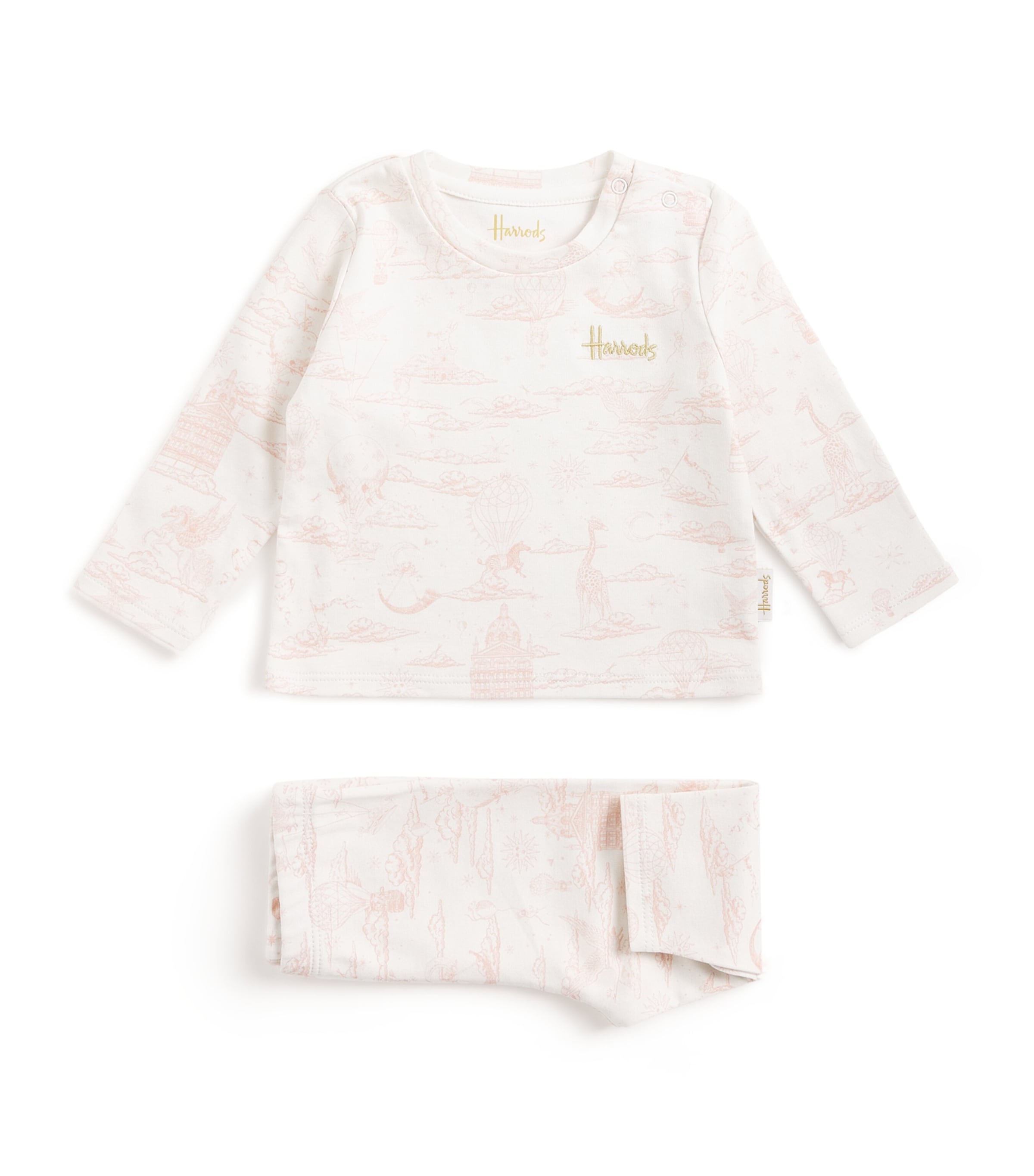 Pima Cotton Balloon Top and Trousers Set (0-18 Months)