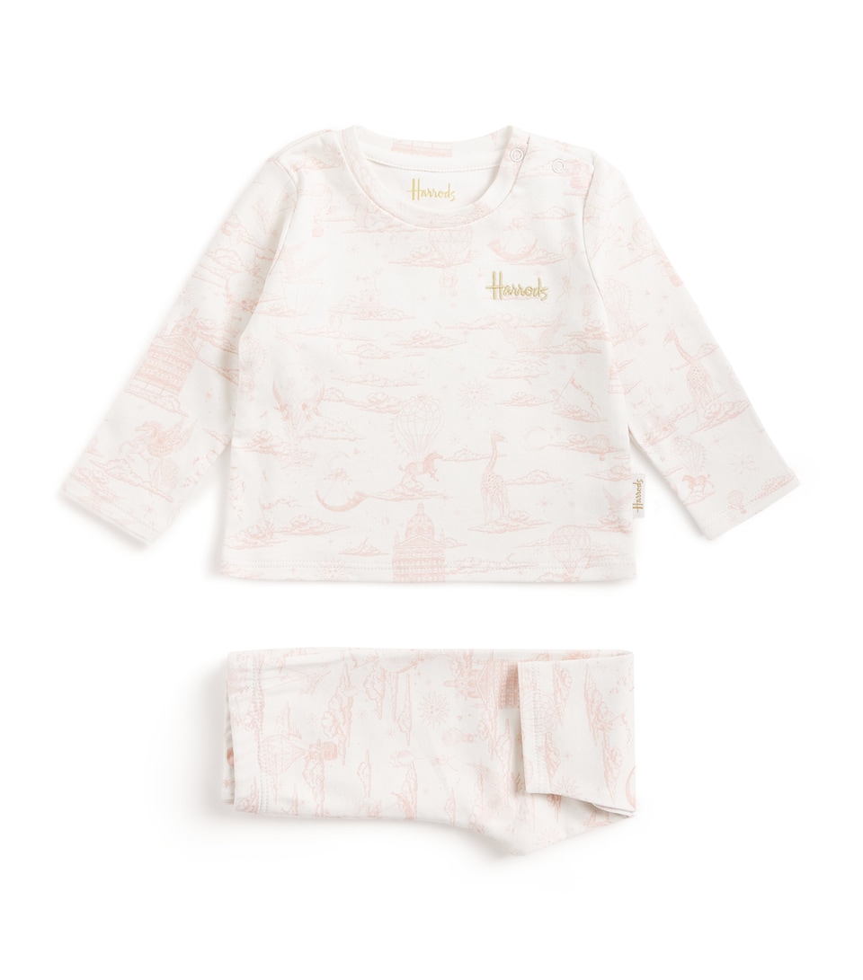 Pima Cotton Balloon Top and Trousers Set (0-18 Months)