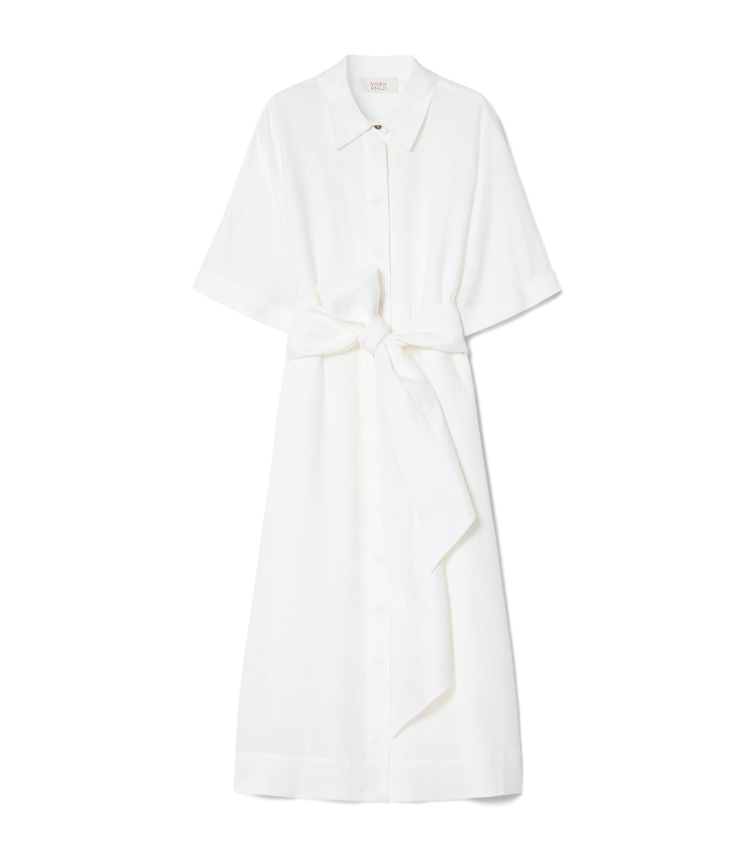 Linen Midi Shirt Dress