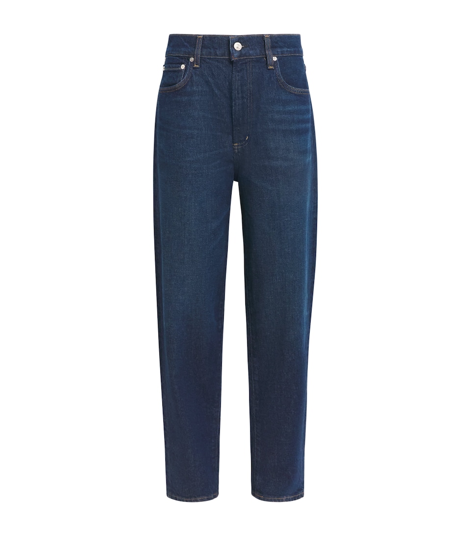 Citizens of Humanity Womens The Taper Mid-Rise Straight Jeans Arie Aries Dk Indigo