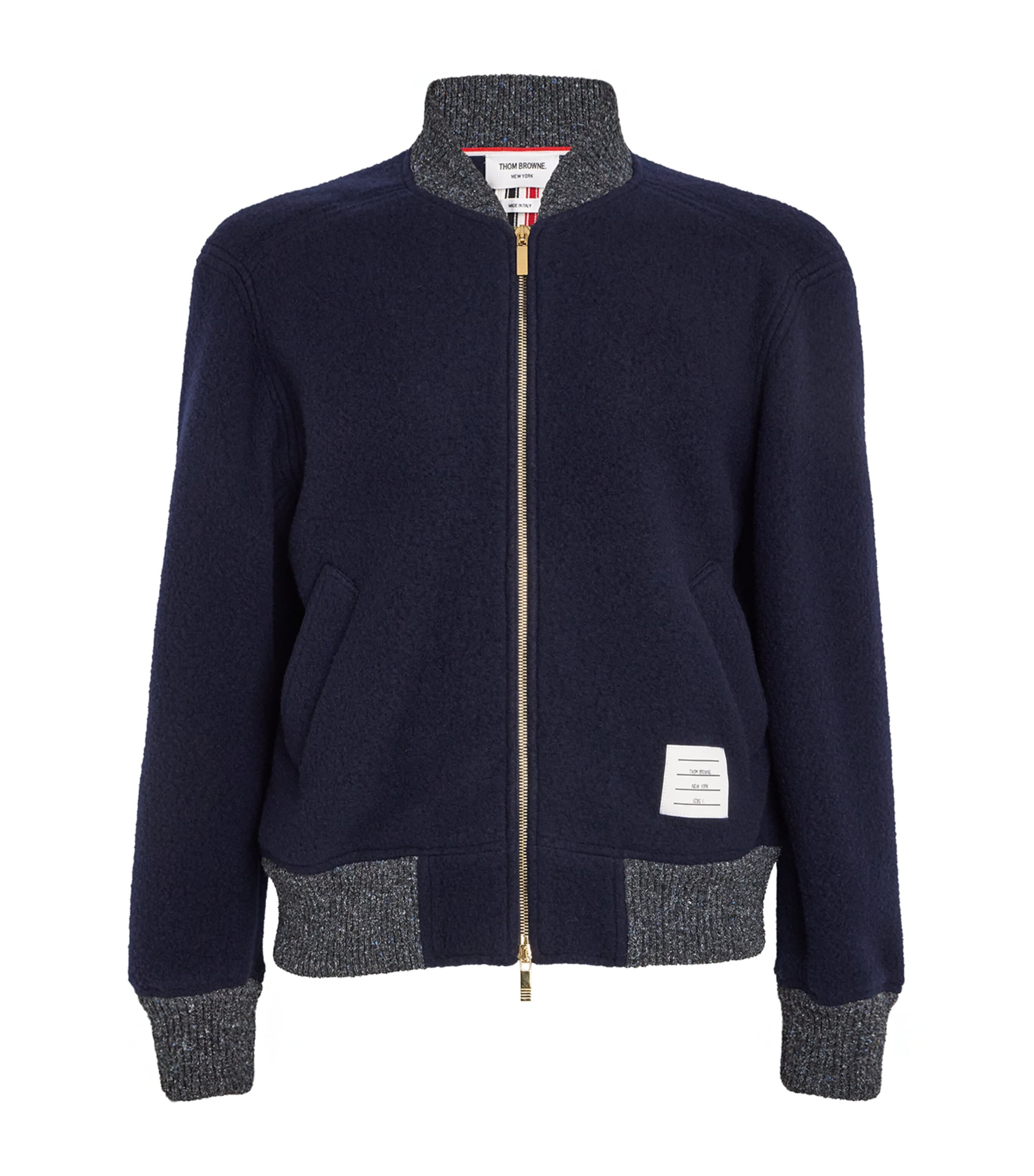 Thom Browne Wool 4-Bar Stripe Bomber Jacket | Harrods US