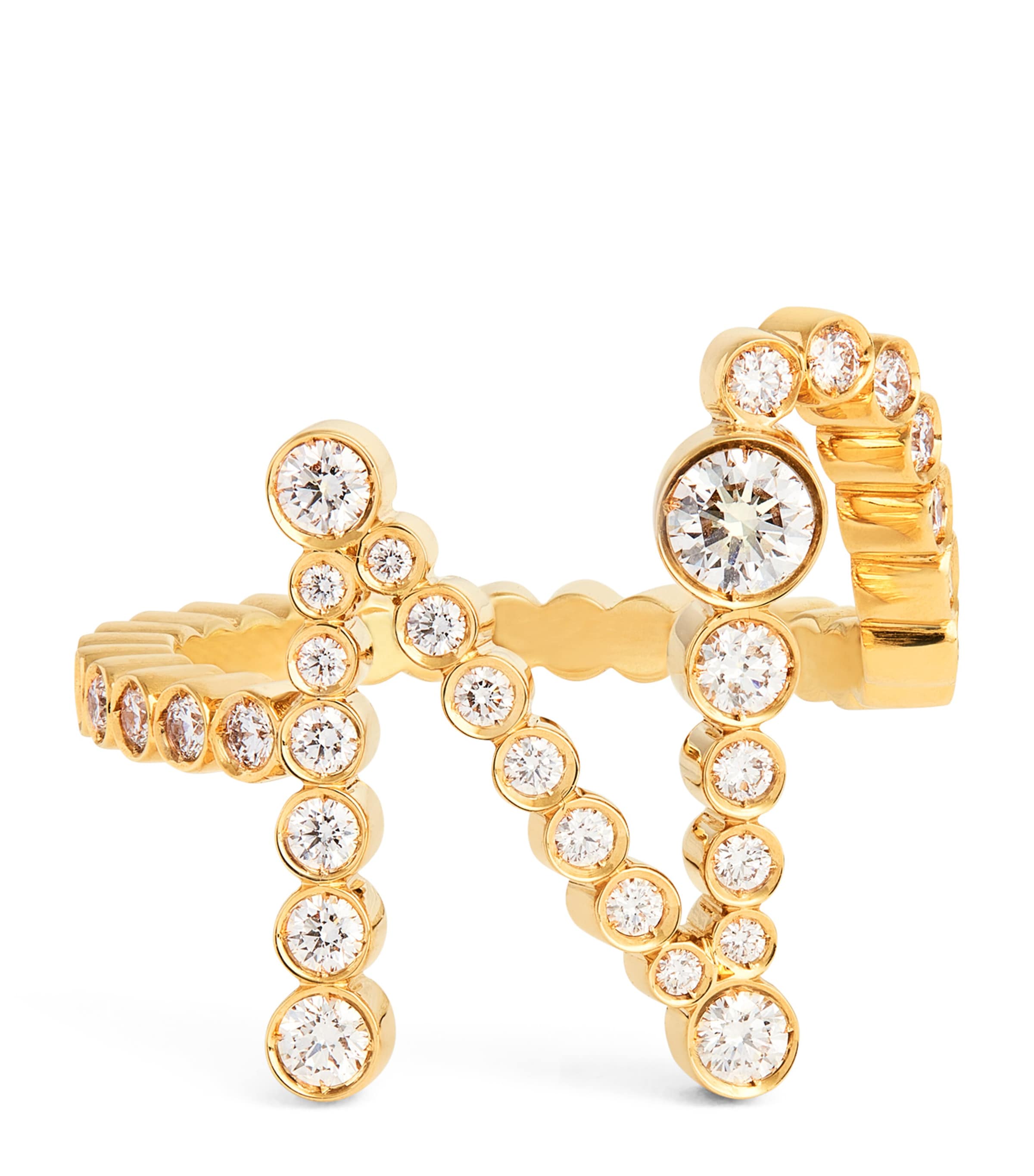 Yellow Gold and Diamond Ensemble ‘N’ Ring