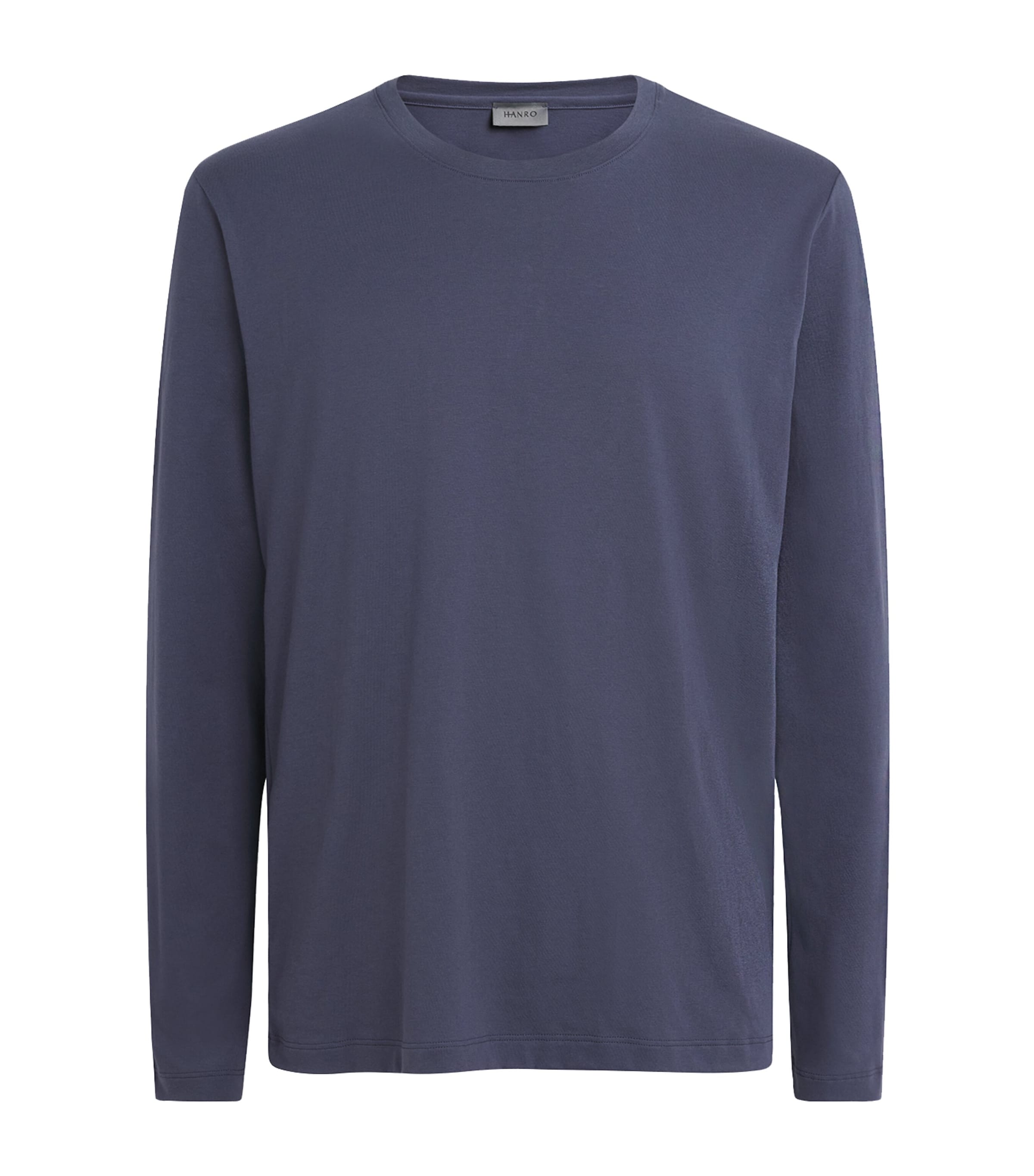 Hanro Mens Cotton Night & Day T-Shirt Stormy Gre