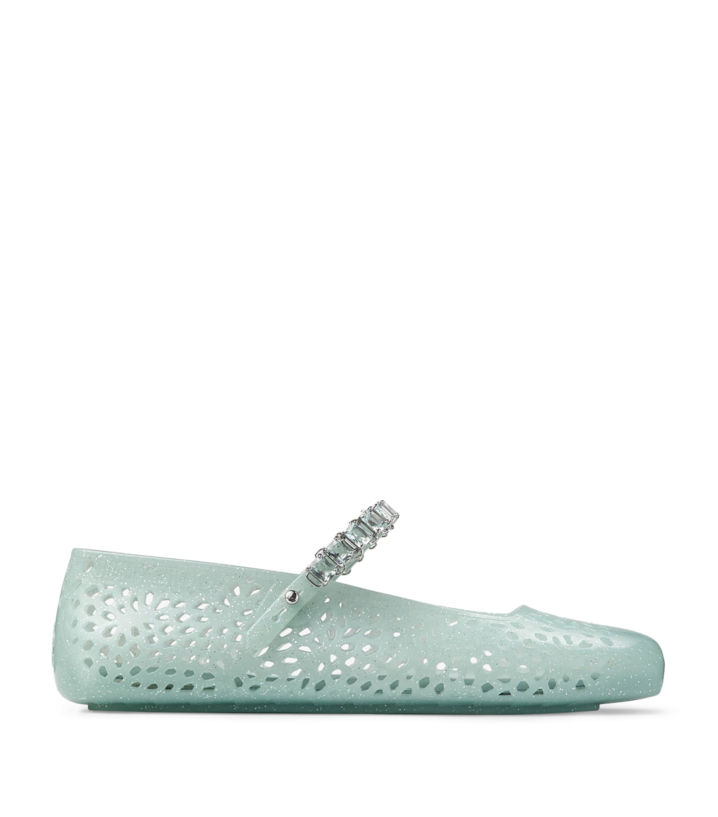 Jimmy Choo The Jelly Ballet Flats Light Verde/silver M