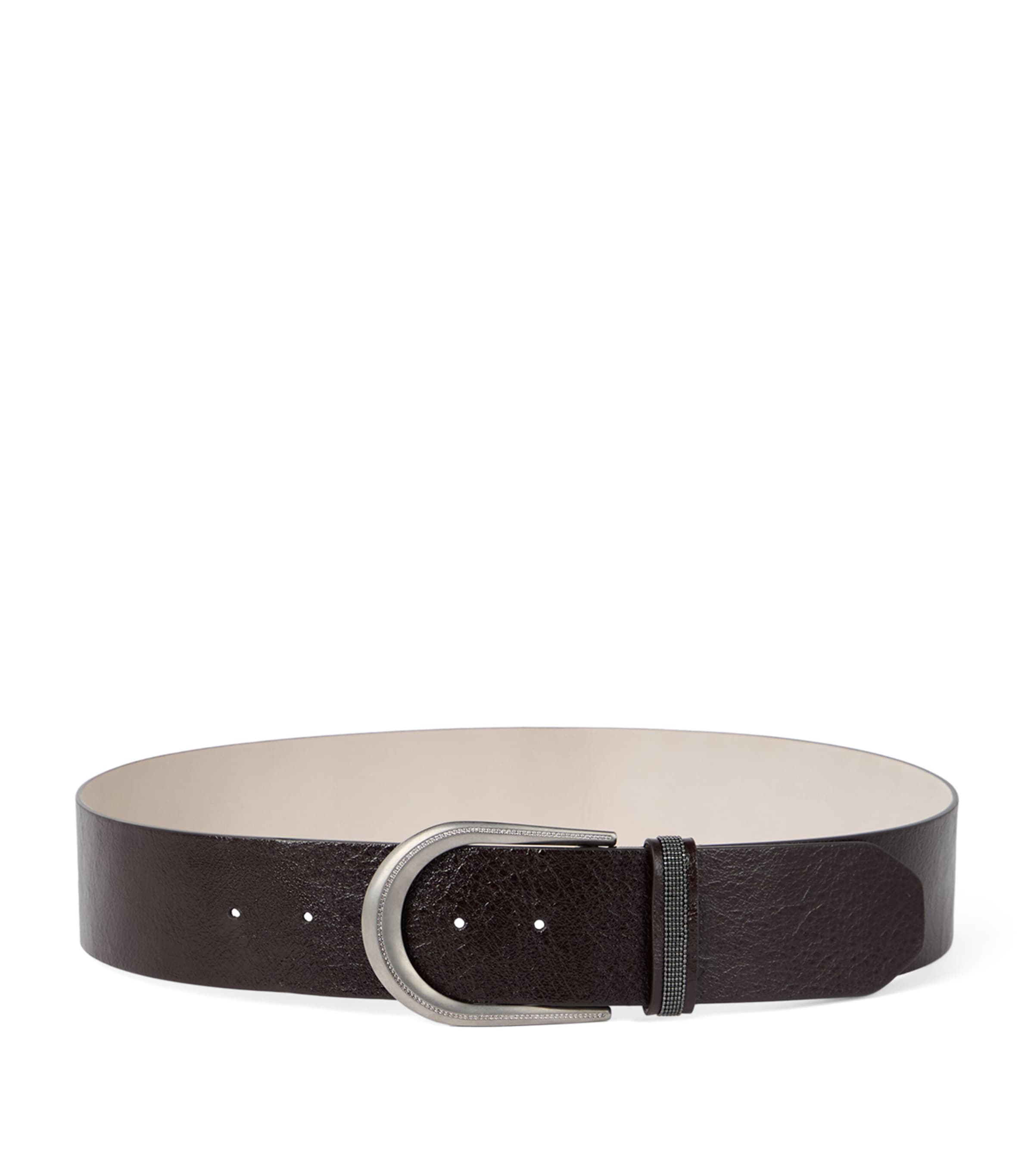 Leather Embellished Belt