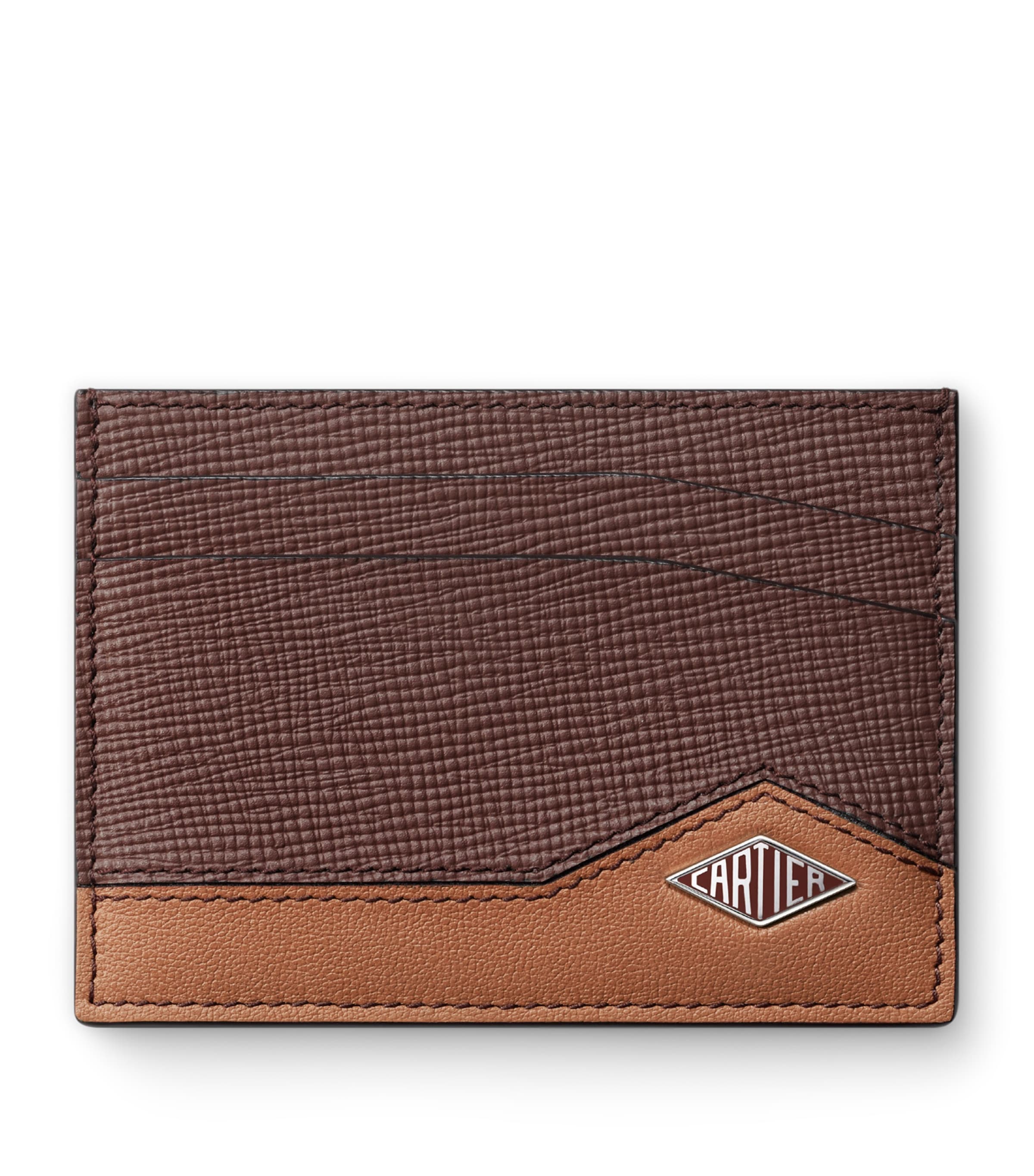 Cartier Leather Losange Card Holder Brown