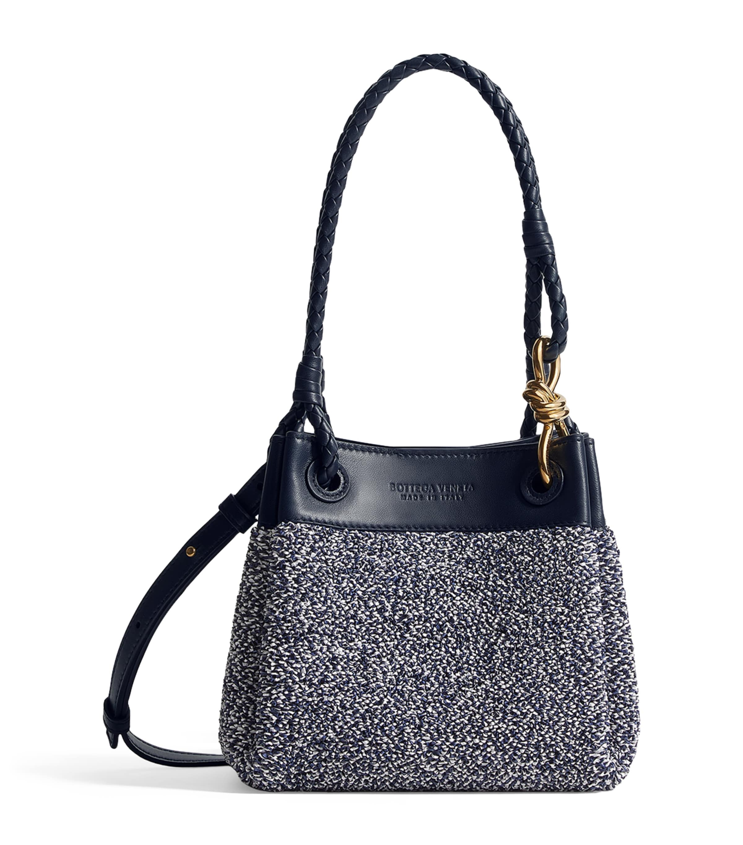 Bottega Veneta Raffia Parachute Shoulder Bag