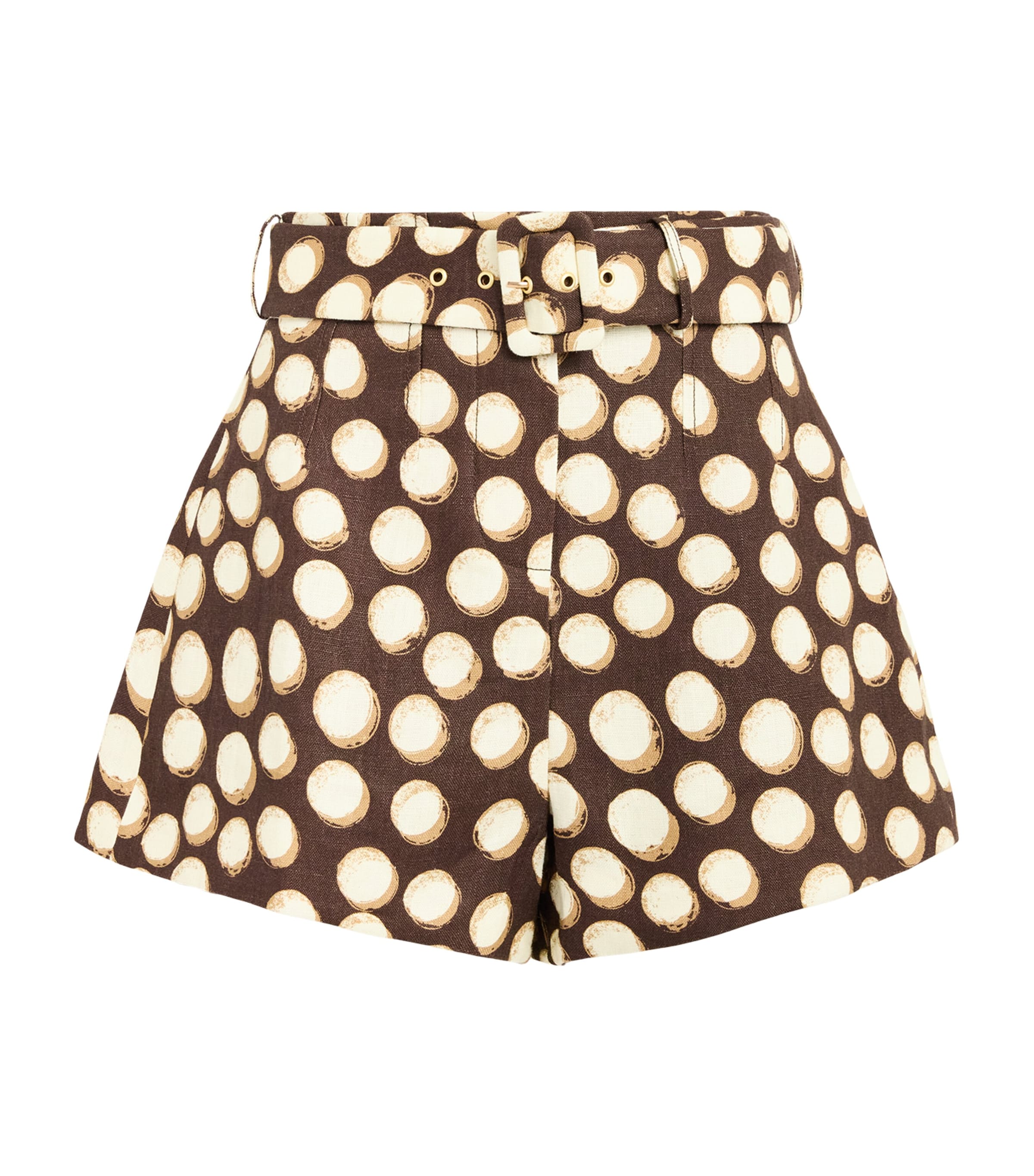 ALEMAIS Womens Linen Paula Shorts Chocolate