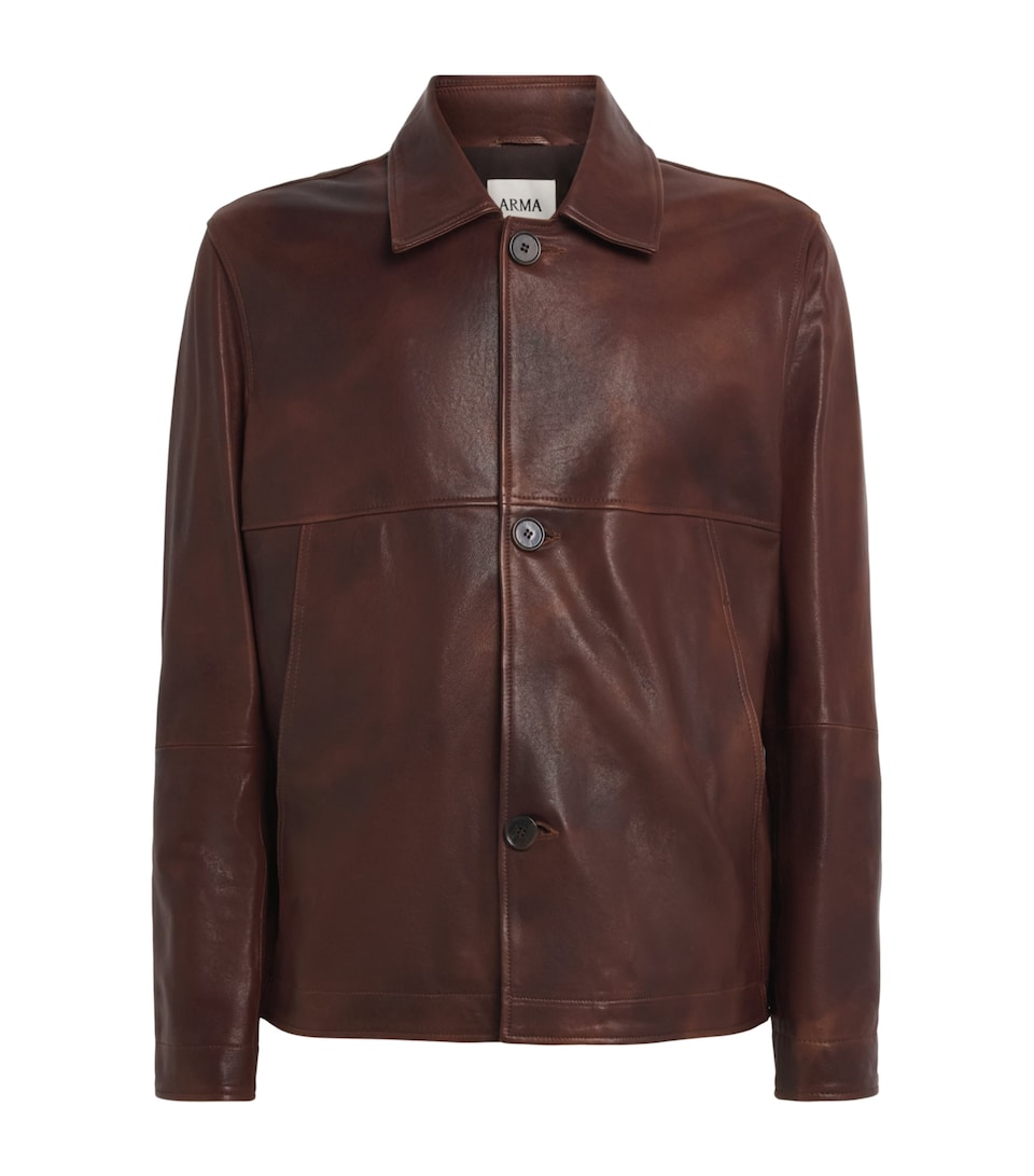 Arma Mens Sheepskin Steep Jacket Whiskey