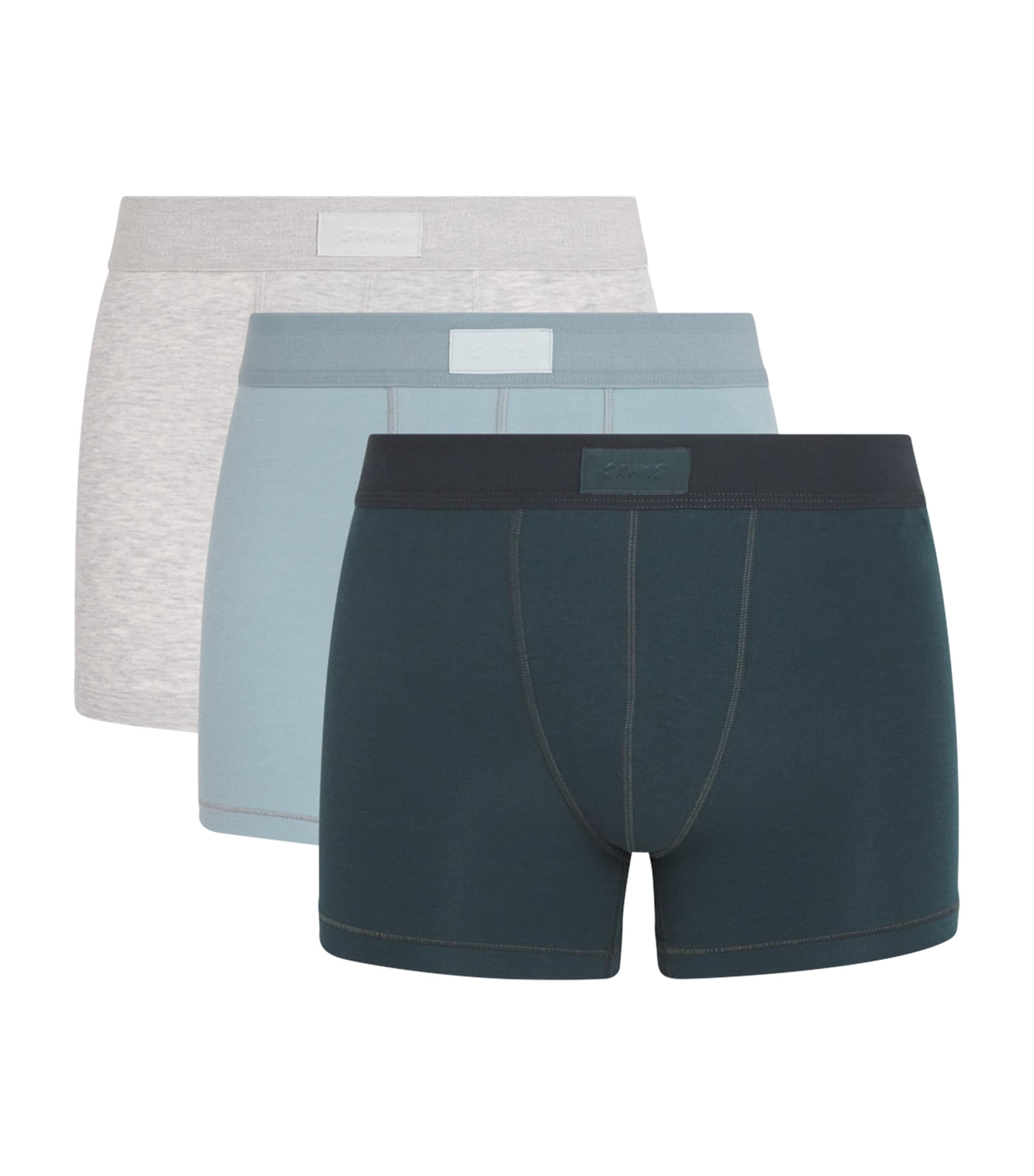 Skims Mens Stretch-Jersey Boxer Briefs (Pack of 3) Bo Bbr