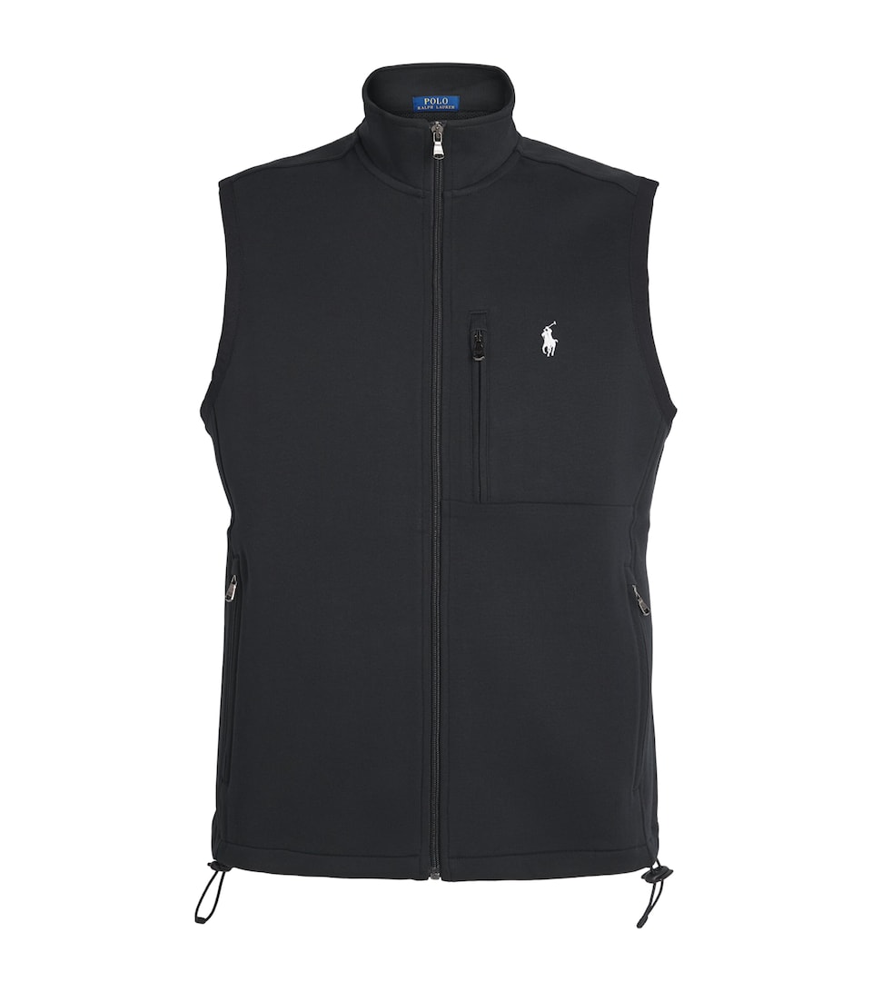 Cotton-Blend Double-Knit Gilet