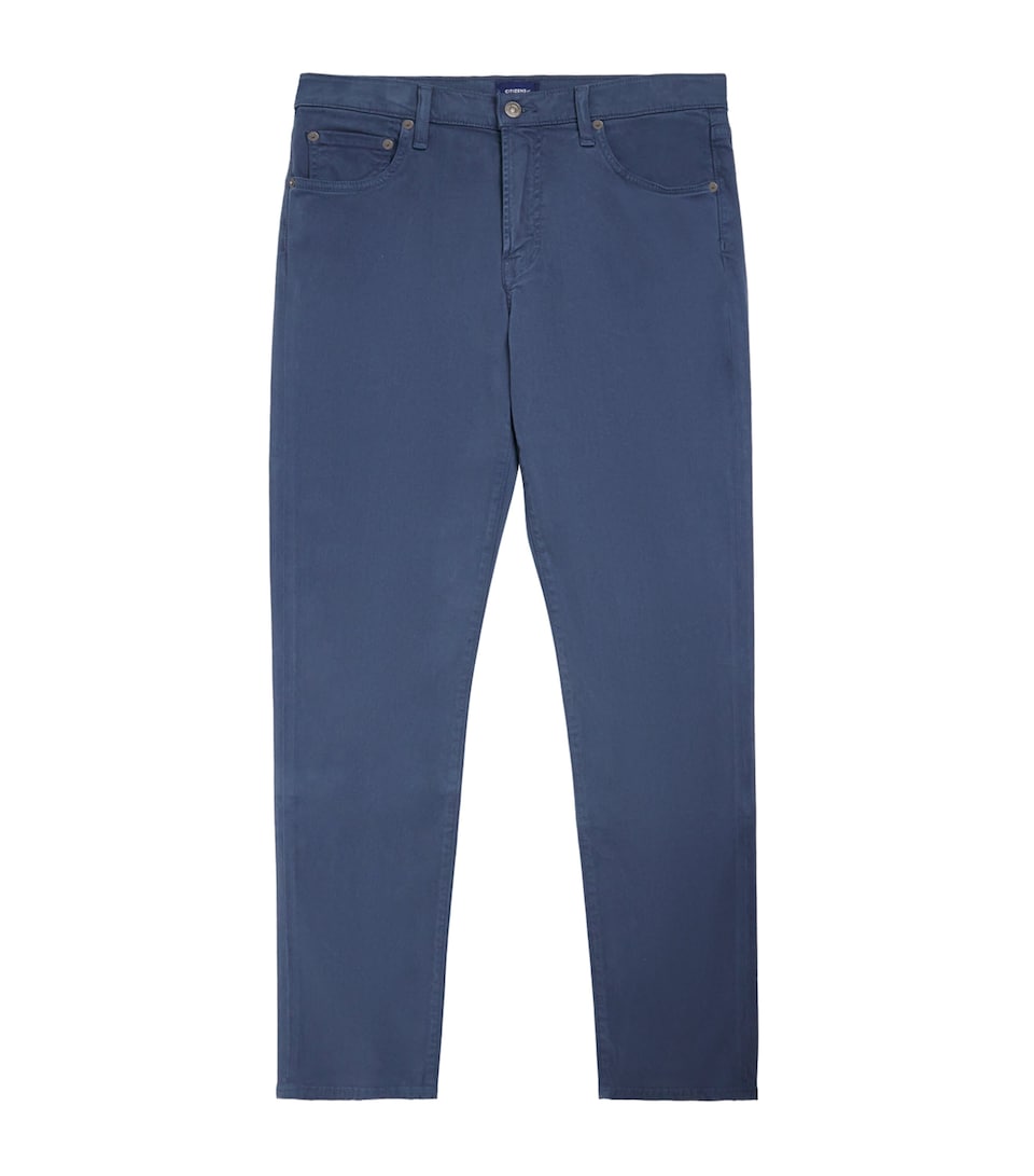 Citizens of Humanity Mens London Tapered Slim Trousers Lwlbl Dp Blue