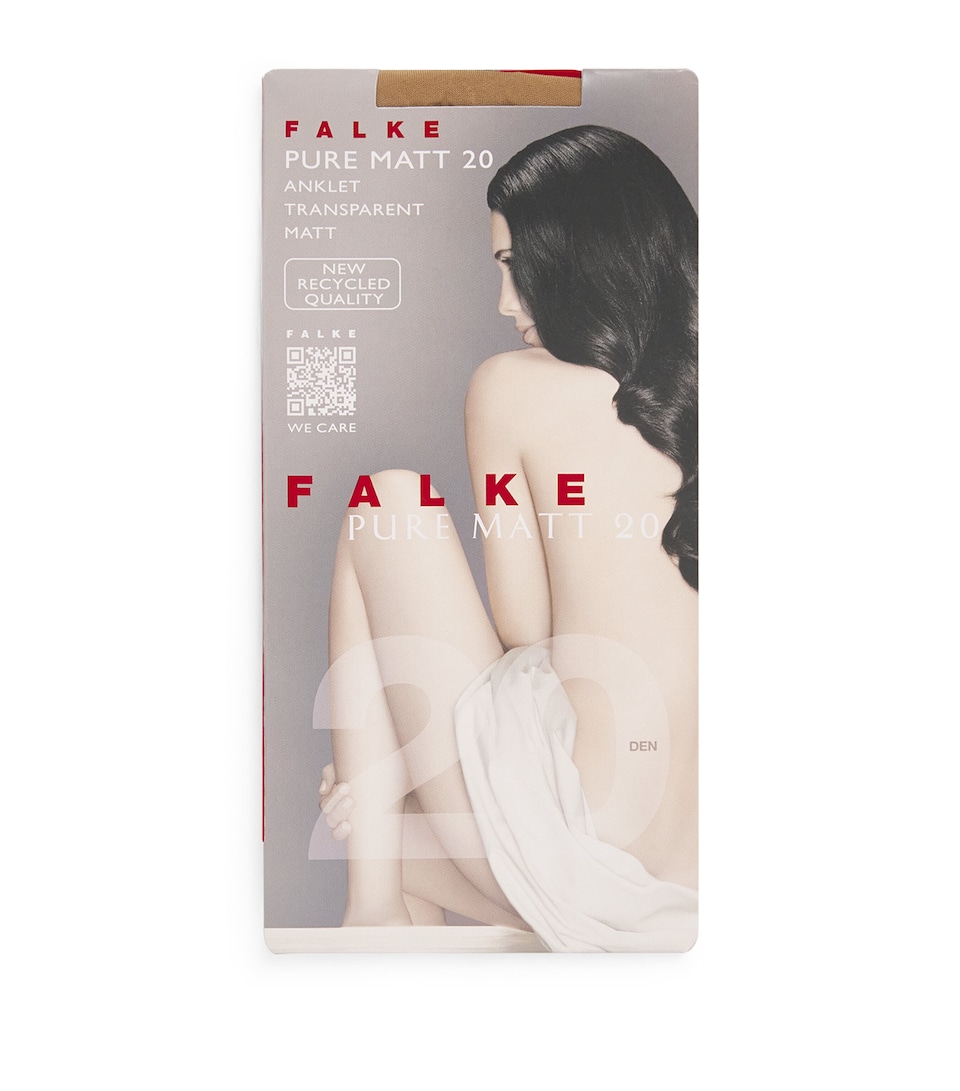 Falke Womens Pure Matt 20 Anklet Socks Sun