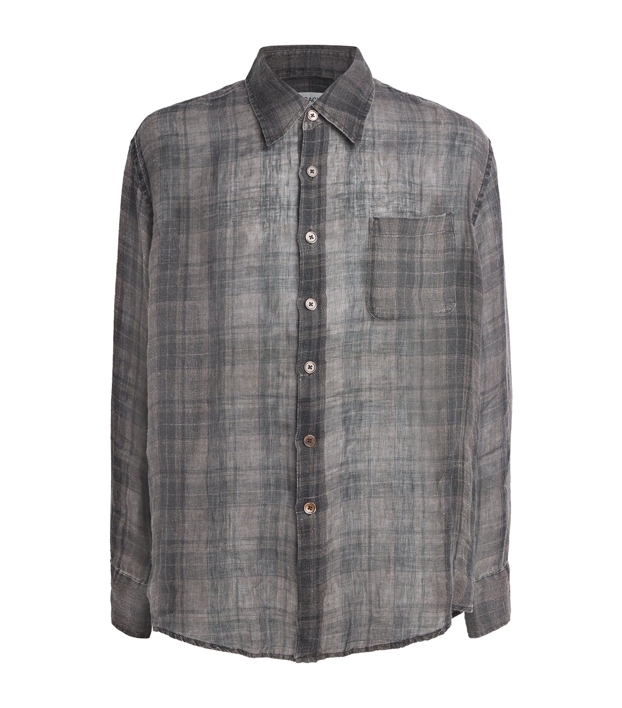 Cotton-Blend Check Above Shirt
