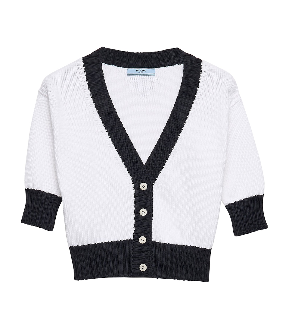 Cotton Cropped Cardigan