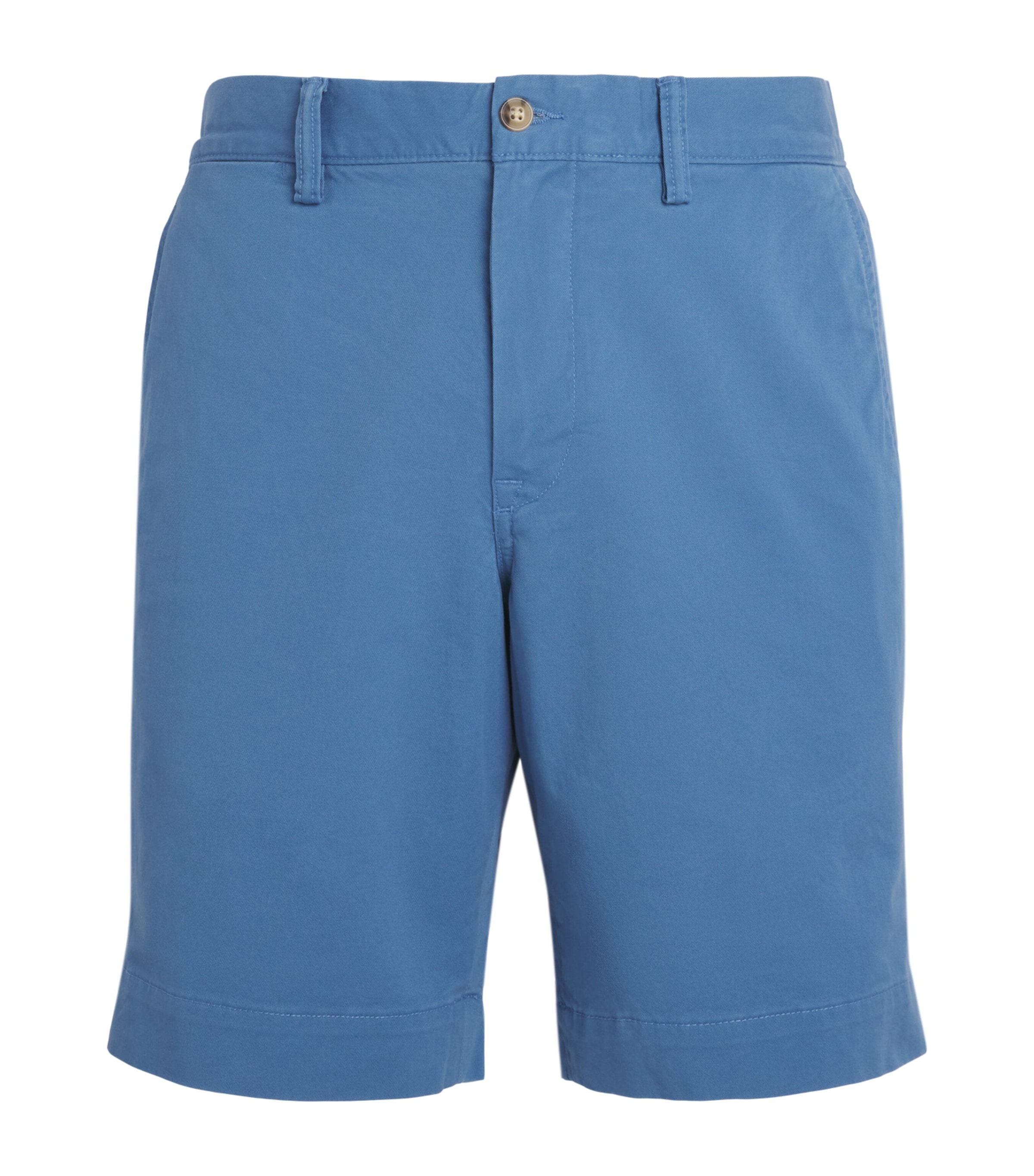 Polo Ralph Lauren Mens Stretch-Cotton Bedford Shorts Delta Blue