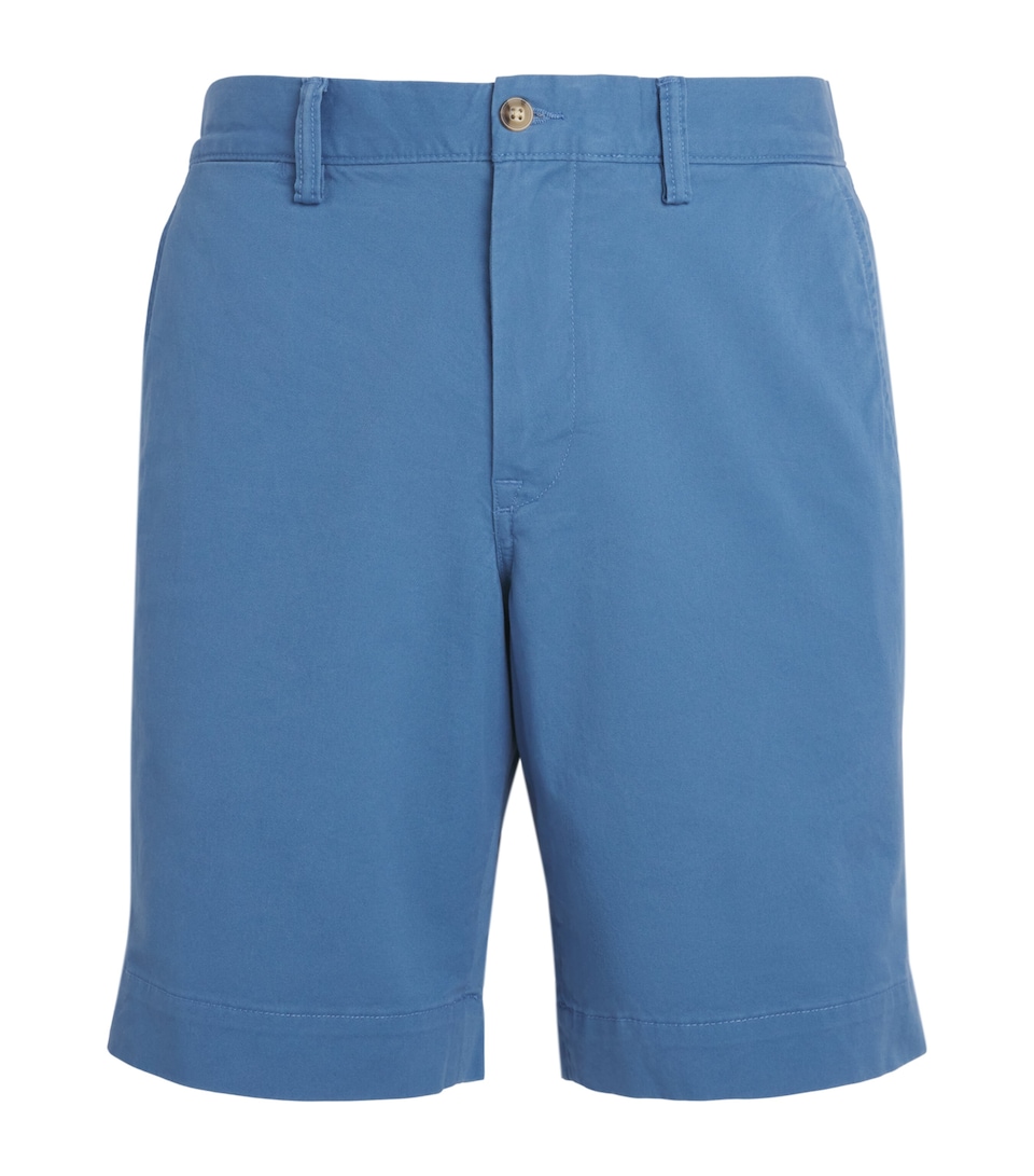Polo Ralph Lauren Mens Stretch-Cotton Bedford Shorts Delta Blue