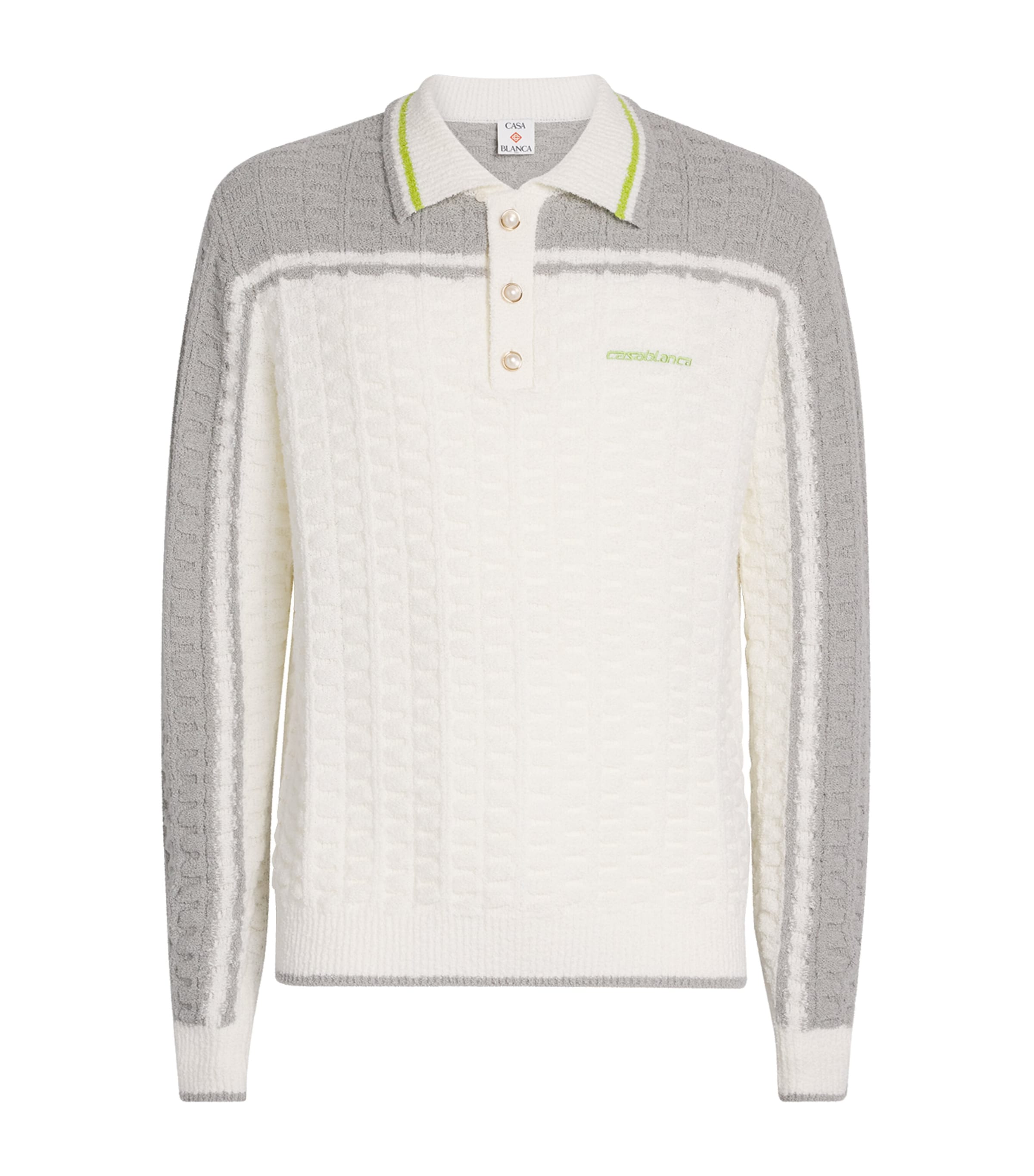 Cotton-Blend Bouclé Polo Shirt