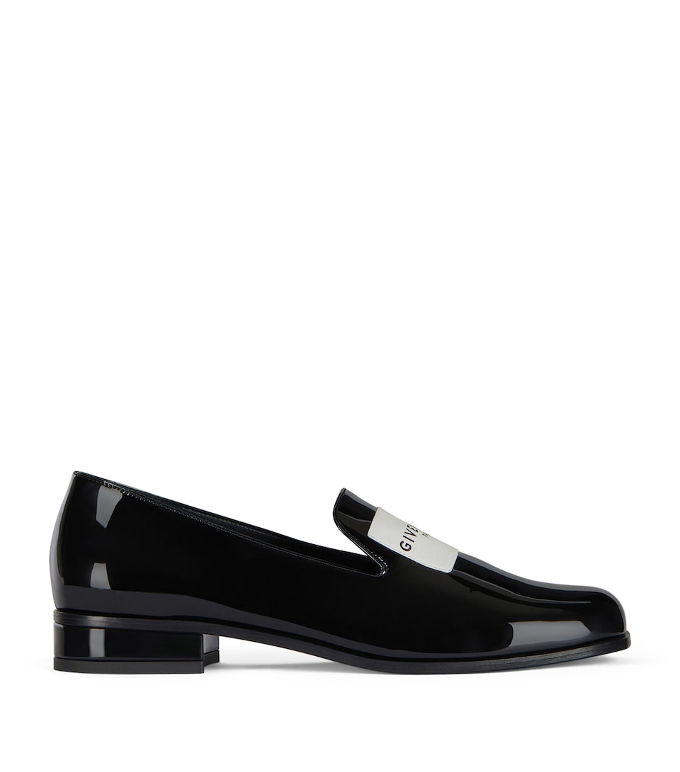Calf Leather Tuxedo Label Loafers