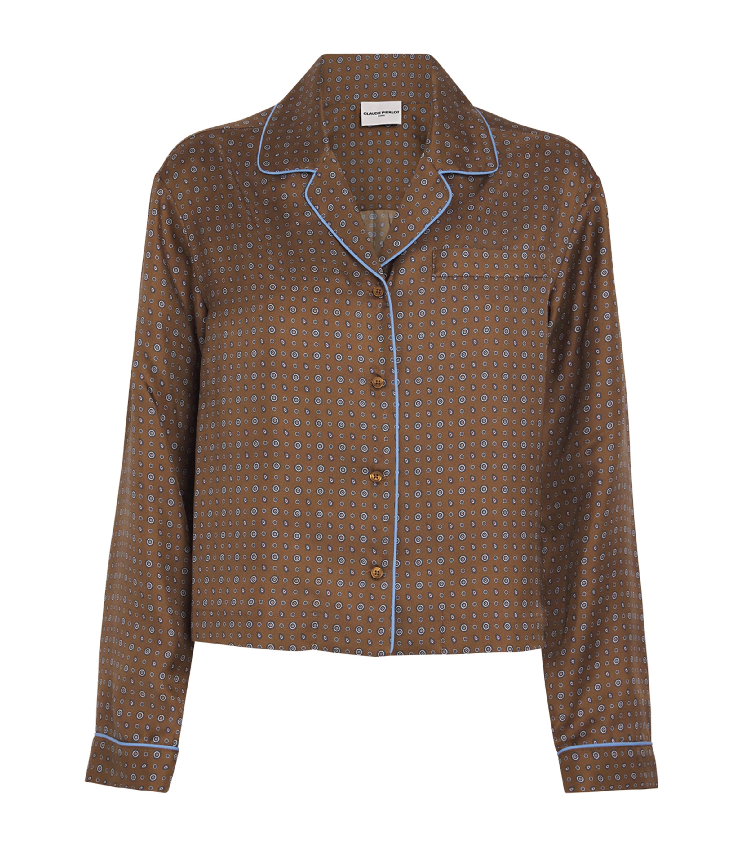 Silk Printed Pyjama Shirt